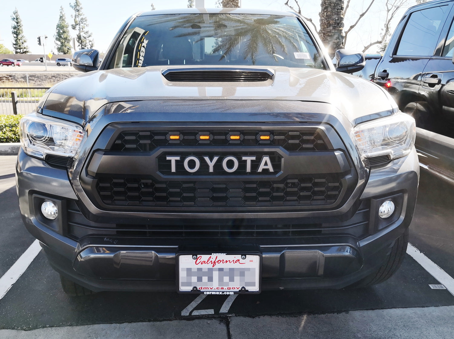 4-Piece Front Grille LED Light Kit for 2016-2023 Toyota Tacoma TRD Pro - Durable Off-Road Lighting Accessories for Night Driving & Adventure