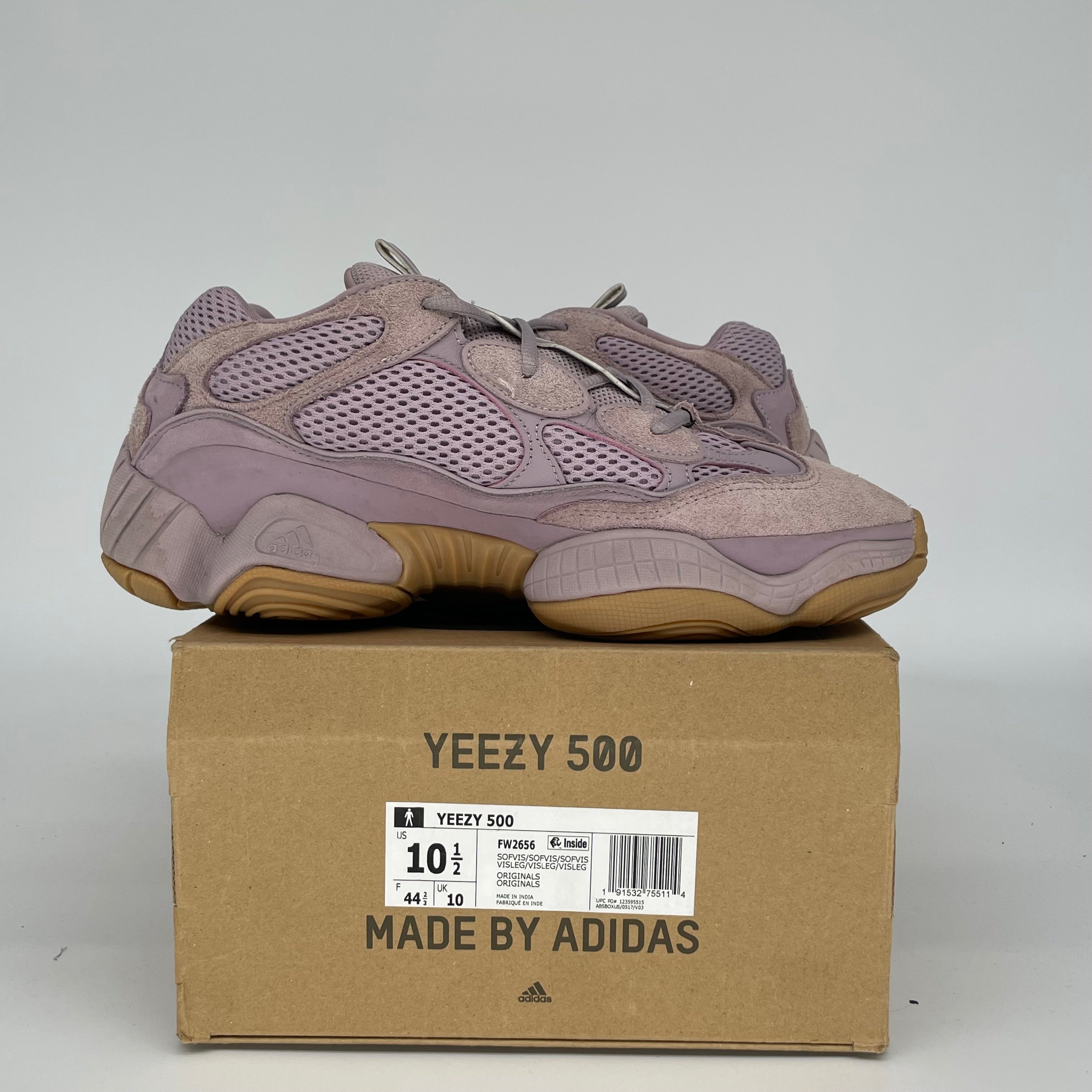Adidas Yeezy 500 Soft Vision Sneakers - Men's Size 10.5 (FW2656) | Comfortable Running Shoes for Gym, Jogging & Casual Wear