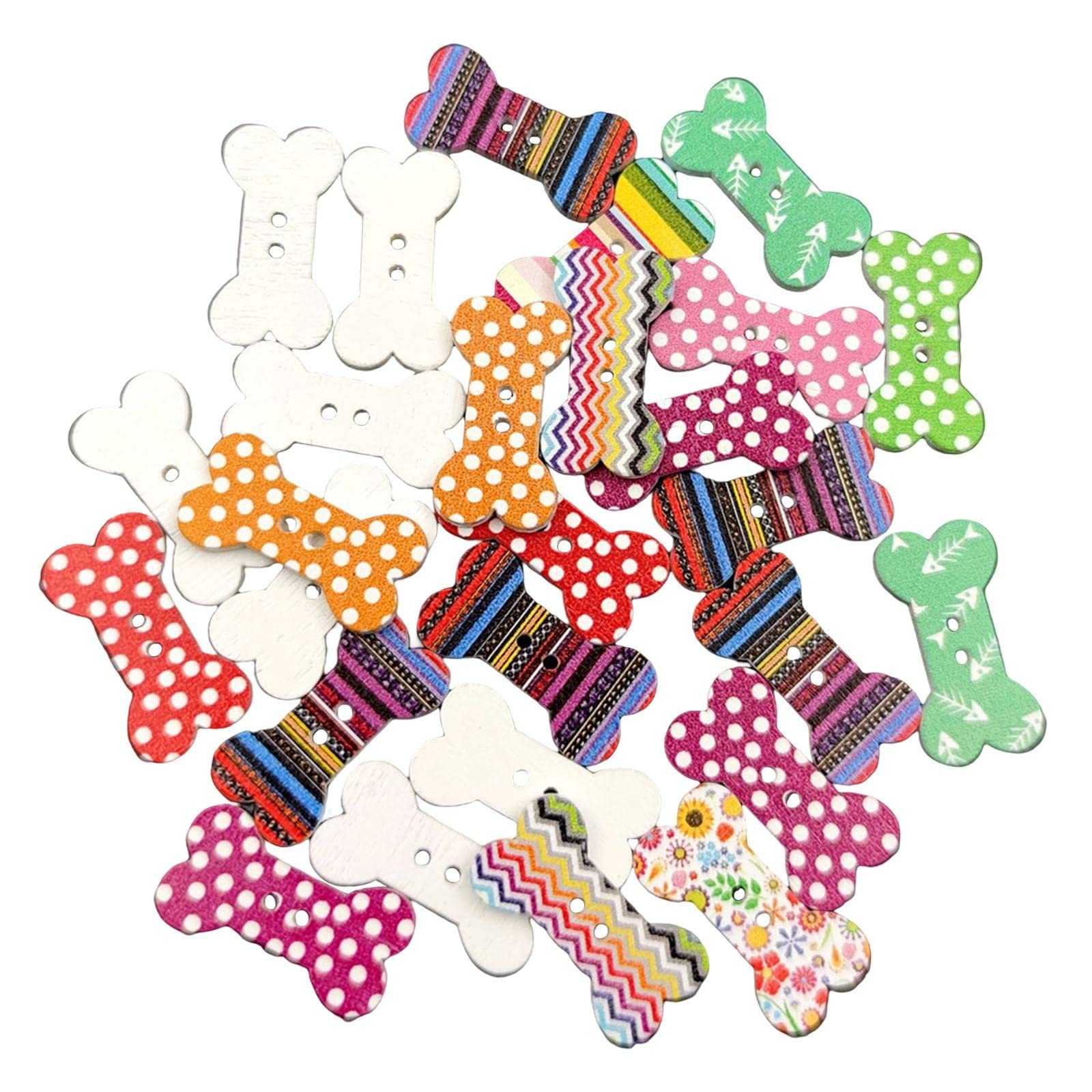 200PCS Yiju Handmade Wooden Buttons for Sewing Crafts - 2 Hole DIY Buttons for Clothing, Scrapbooking & Fabric Decorations - Perfect for DIY Garments, Home Décor and Handmade Gift Projects