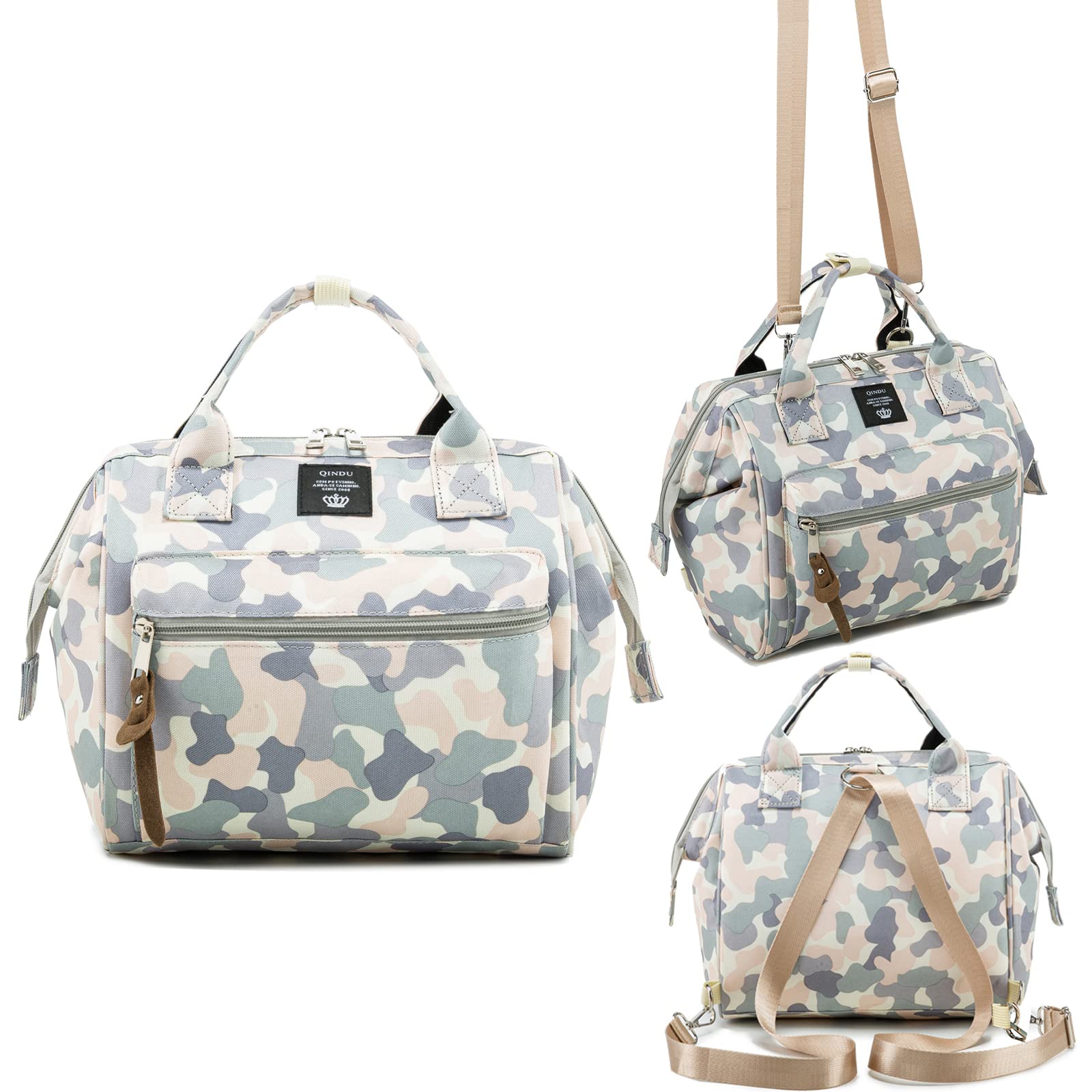 Beaulyn Small Diaper Bag Backpack - Mini Waterproof Diaper Tote with Insulated Pocket for Baby Essentials | Perfect for Travel, Daycare & On-the-Go Parents