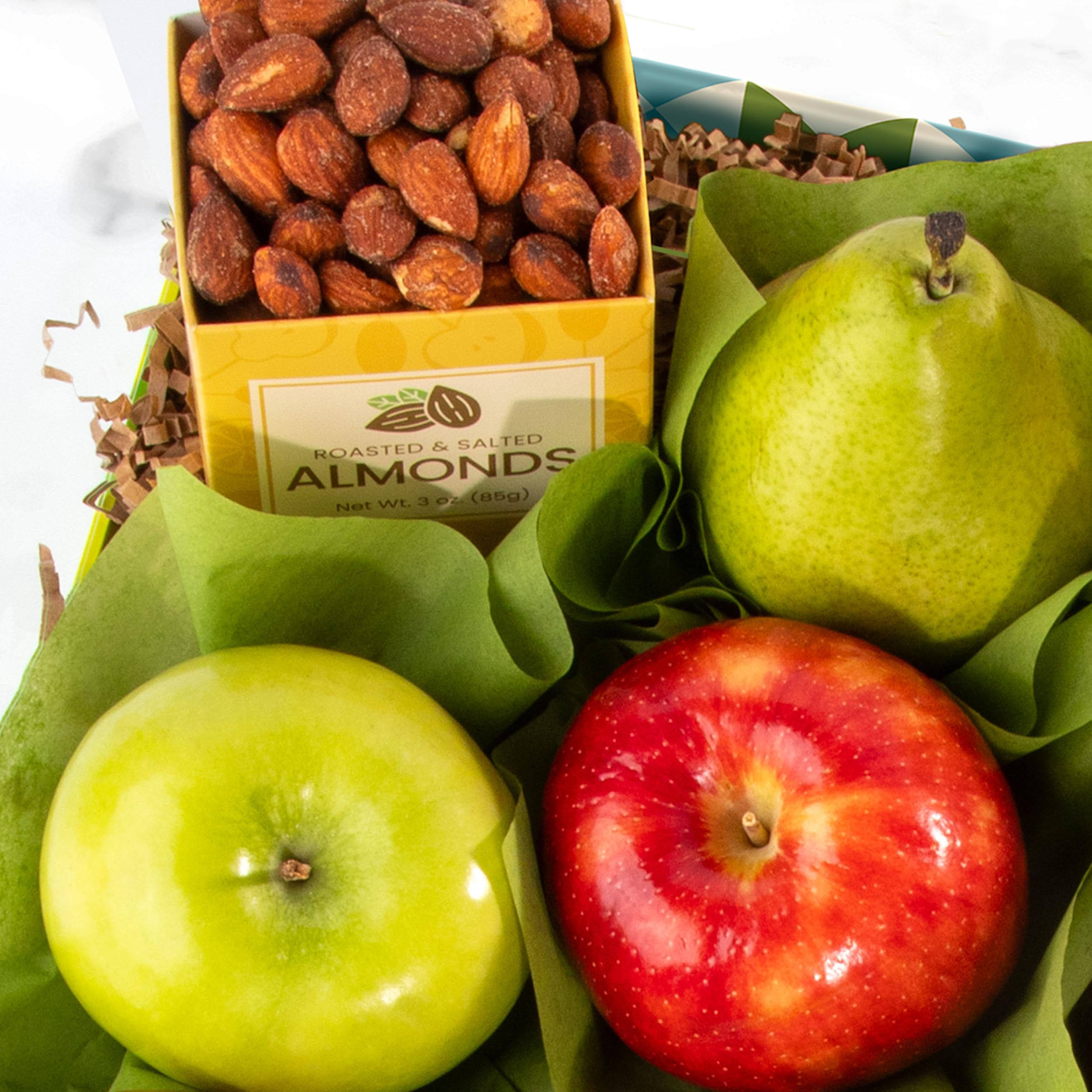 Fresh Fruit Gift Basket with Crackers & Nuts - Perfect for Holidays, Birthdays & Corporate Gifts