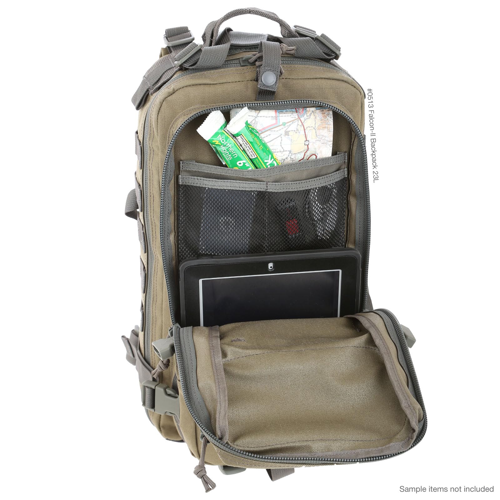 MAXPEDITION Falcon-II 23L Tactical Backpack | Military-Grade MOLLE Survival Pack | Bug Out Bag & EDC Backpack for Outdoor Adventures, Hiking & Emergency Preparedness