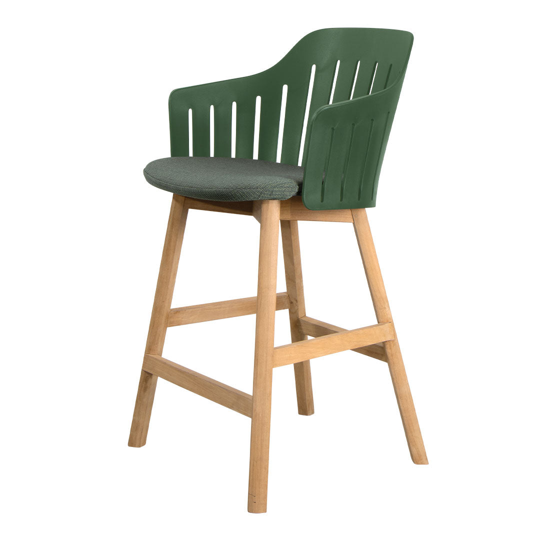 Premium Outdoor Counter Chair with Comfortable Seat Cushion & Durable Wood Base - Perfect for Patio, Deck, Poolside & Backyard Relaxation
