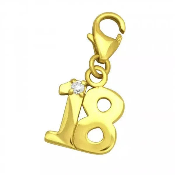 18K Gold Clip-On Charm - Elegant & Adjustable Jewelry for Necklaces & Bracelets | Perfect for Gifts, Parties & Everyday Wear