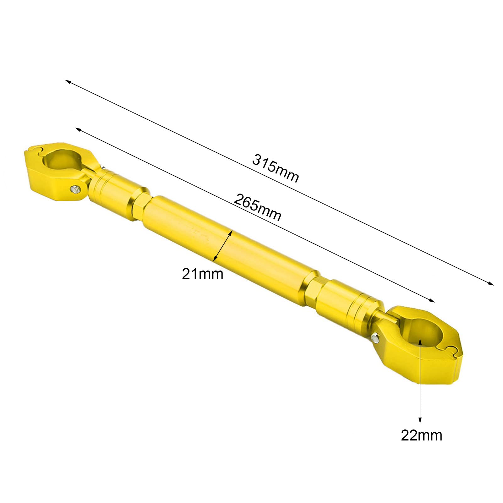 Aluminum Motorcycle Balance Bar - 22mm Reinforced Handlebar for Strength & Stability - Perfect for Off-Road & Street Bikes