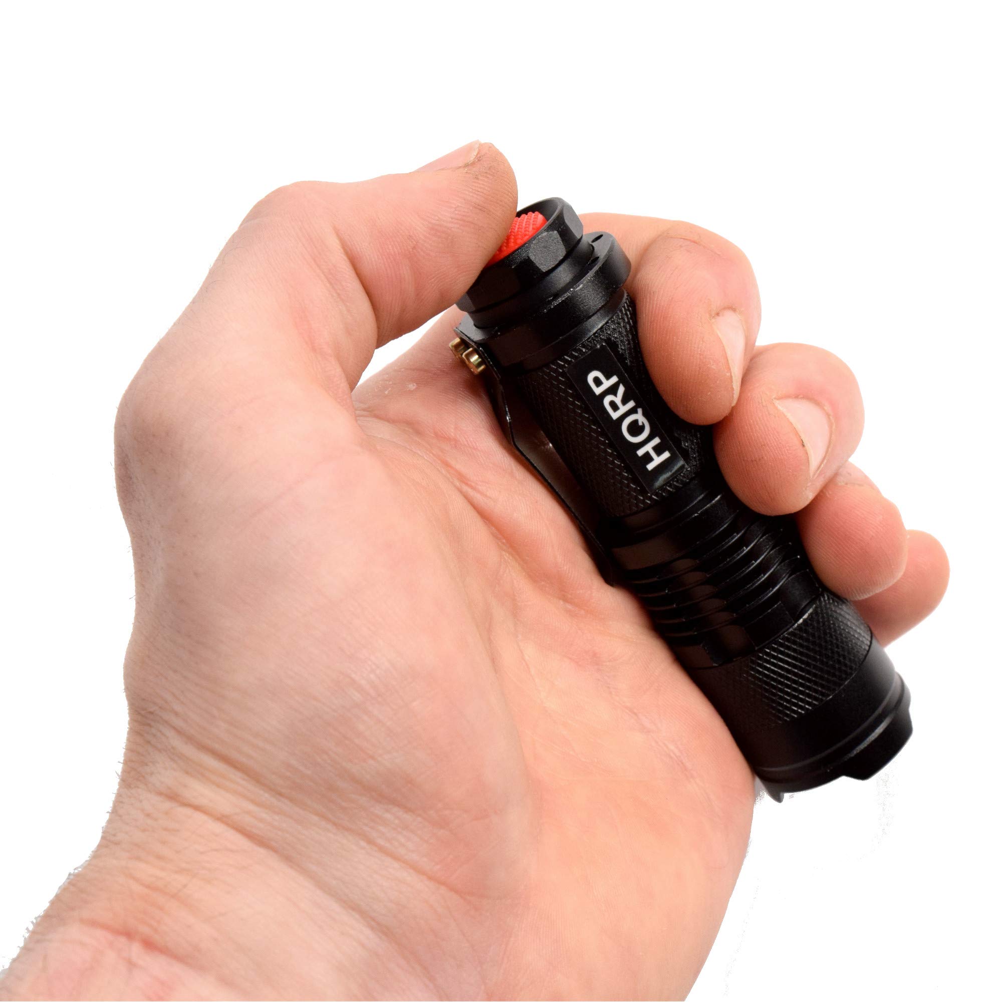HQRP 365nm 3W UV Blacklight Flashlight - Detect Uranium Glass, Vaseline Glass & Minerals | Gem Hunting, Rock Collecting, Home Inspection & Security Use