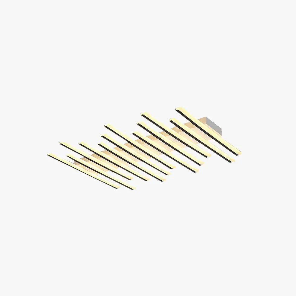 Modern Wavy Slim Tube Ceiling Light - Sleek Minimalist Design for Living Room, Bedroom, or Office Lighting