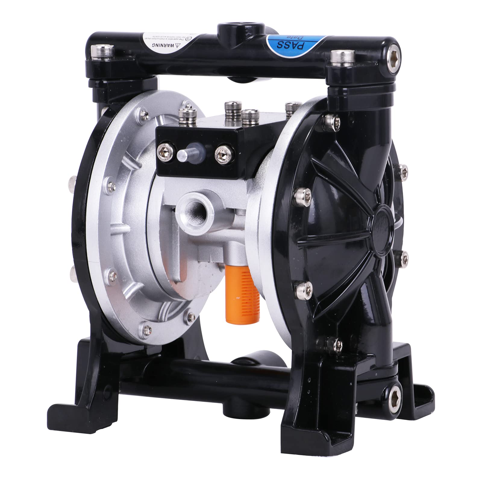 High Flow Air-Operated Diaphragm Pump - Pneumatic Double Diaphragm Pump 48L/min (12.7GPM) for Chemical Transfer, Water Treatment & Industrial Applications