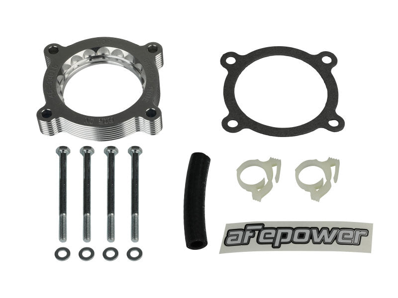 aFe Silver Bullet Throttle Body Spacer for 2011-2014 Ford Mustang & F-150 V6 3.7L - Performance Air Intake Upgrade for Better Acceleration & Fuel Efficiency | Perfect for Street Racing & Off-Road Adventures