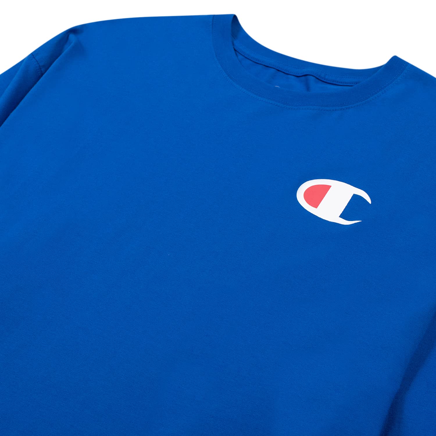 Champion Men's Big & Tall Long Sleeve Cotton T-Shirt - Comfortable Casual Wear for Everyday, Workout & Layering