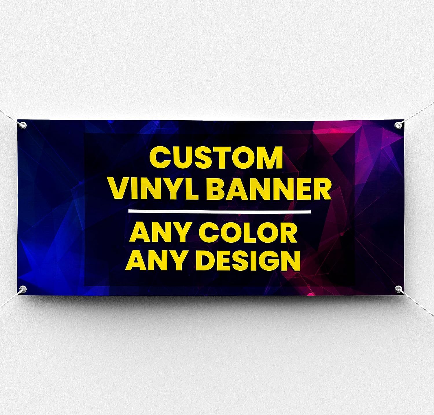 Custom Vinyl Banner Printing - Personalized Indoor/Outdoor Large Vinyl Banners (6'x9') for Business Events, Birthday Parties & Decorations | Durable Weatherproof Signage for Storefronts, Grand Openings & Festivals