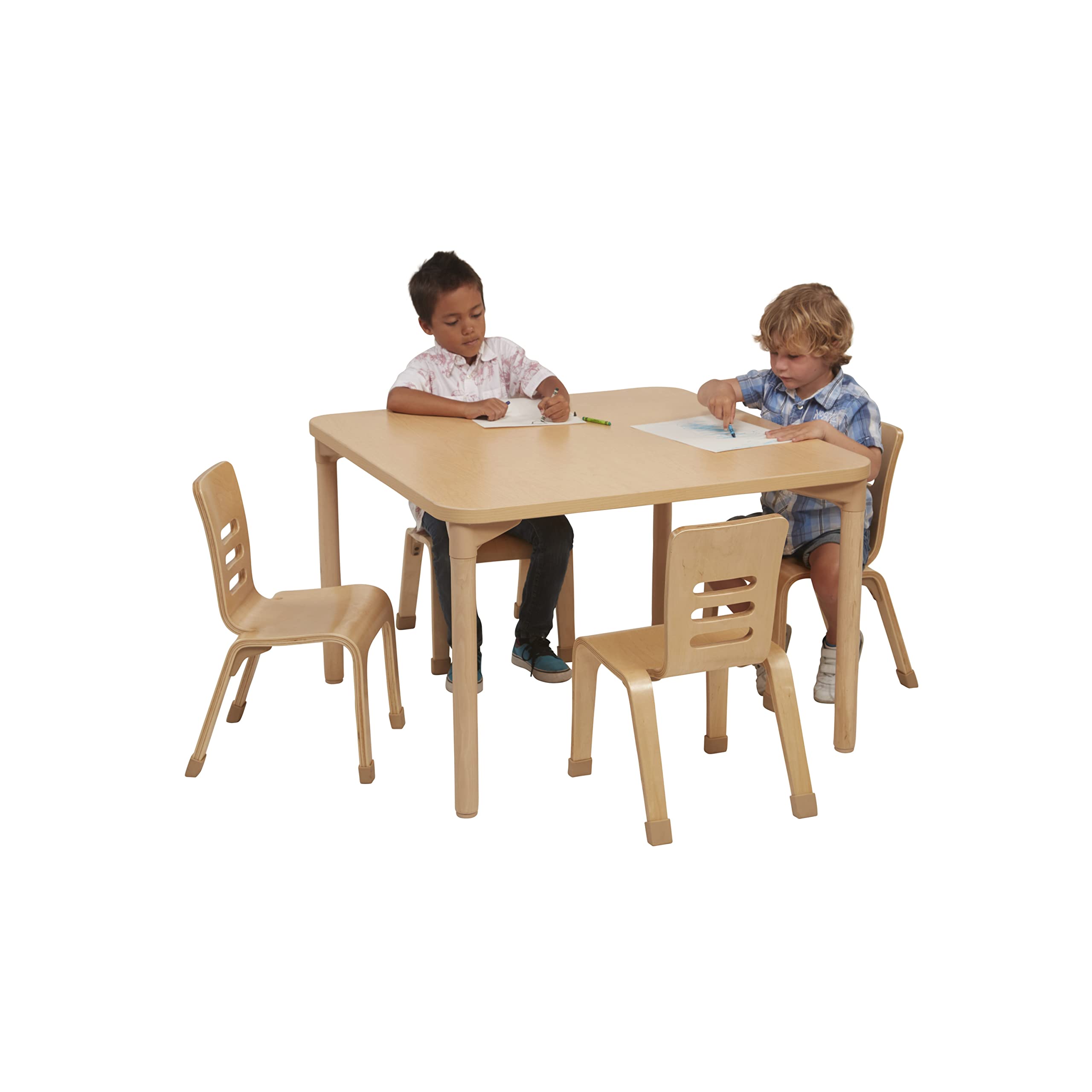 FDP 30x30 Inch Square Kids Activity Table with 20