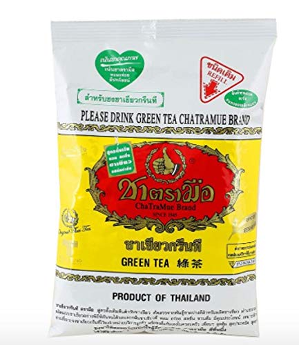 ChaTraMue Premium Matcha Green Tea Powder 200g (10 Pack) - Authentic Thai Tea for Bubble Tea, Smoothies, Baking & Desserts