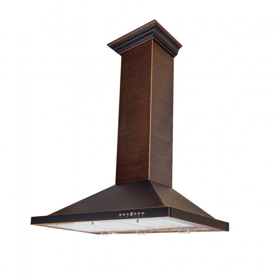 ZLINE Designer Series Hand Hammered Wall Mount Range Hood (8KBH) - Premium Stainless Steel Kitchen Ventilation for Modern Homes | Perfect for Gas Stoves, Cooking, and Smoke Removal