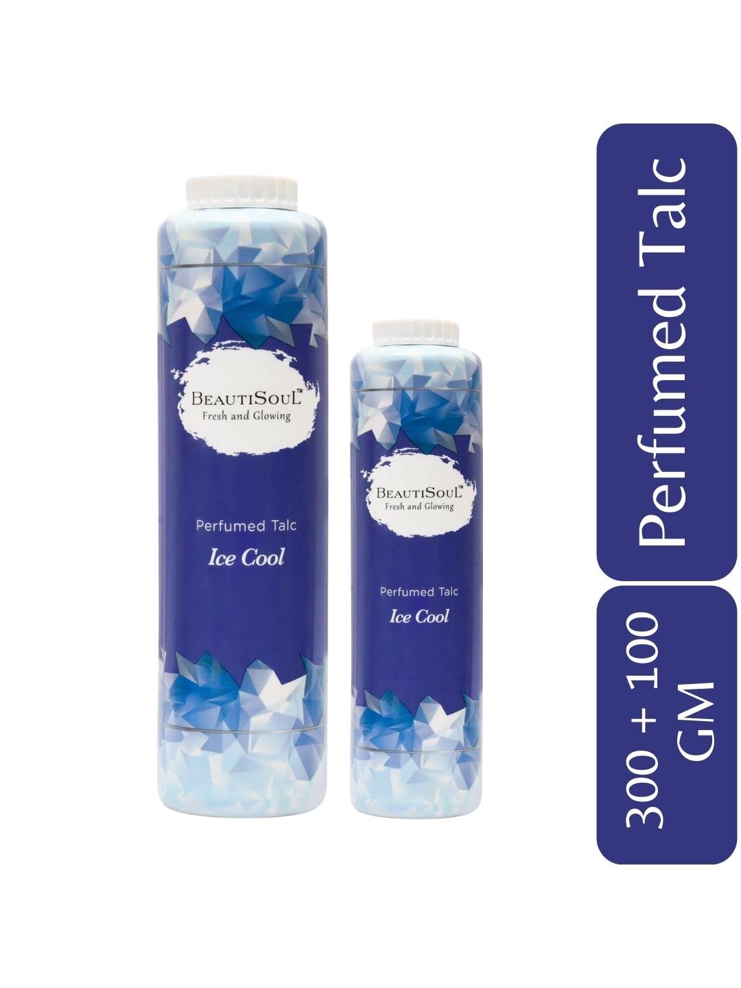 Beautisoul Ice Cool Perfumed Talcum Powder | Prickly Heat Cooling Powder for Summer | 300g + 100g Combo | Body Cooling Powder for Hot Weather & Heat Rash Relief | Perfect for Outdoor Activities, Gym & Daily Use