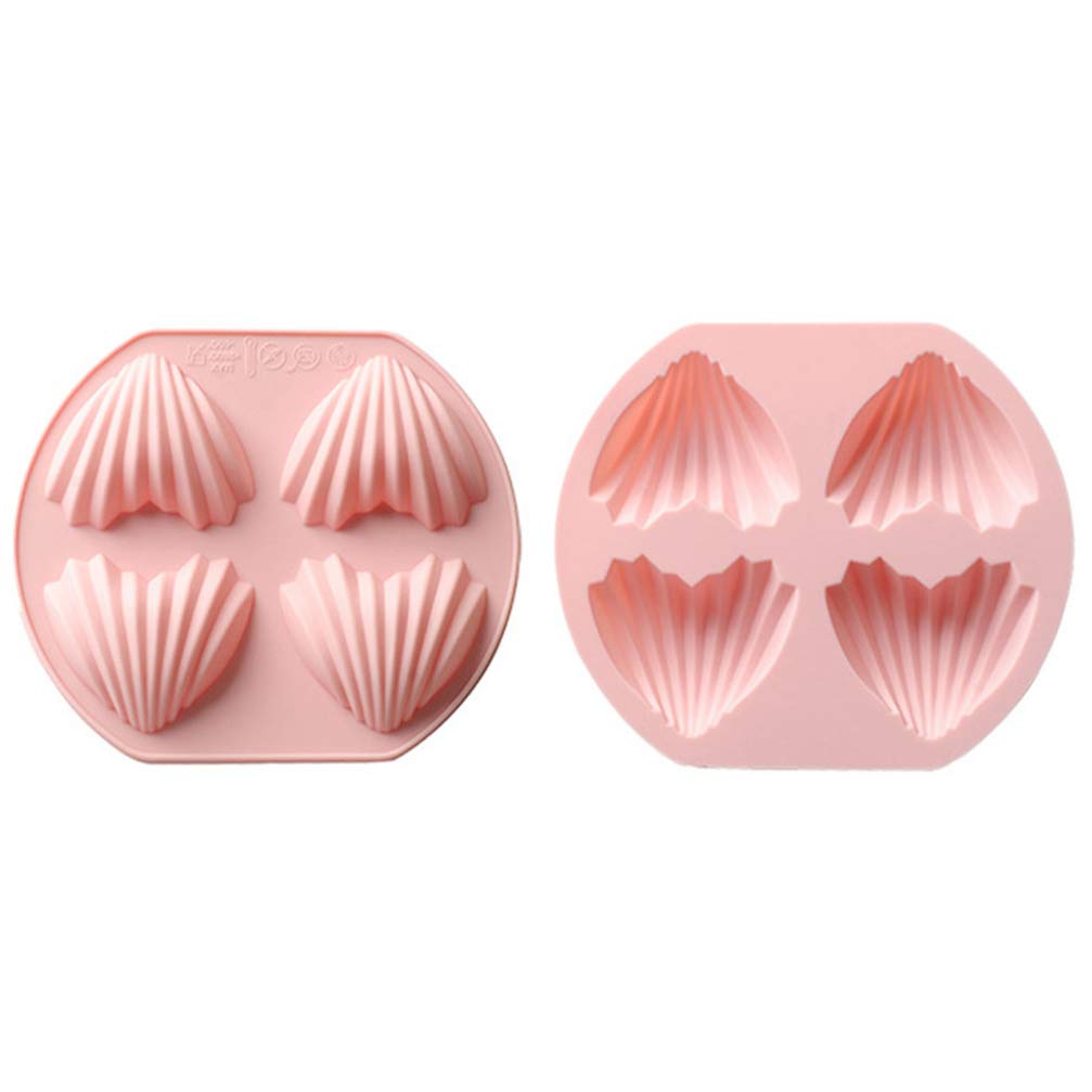 2-Pack Heart-Shaped Nonstick Cake Pans for Baking Cupcakes & Cakes - 4-Inch Baking Molds for Oven, Perfect for Valentine's Day, Birthdays & Party Desserts