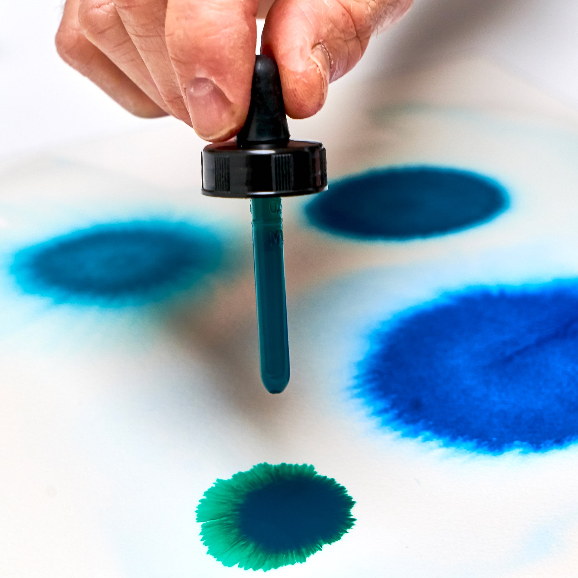 Premium Acrylic Ink Set - 6 Vibrant Aqua Colors (30ml Each) - Perfect for Watercolor Painting, Calligraphy, and DIY Art Projects