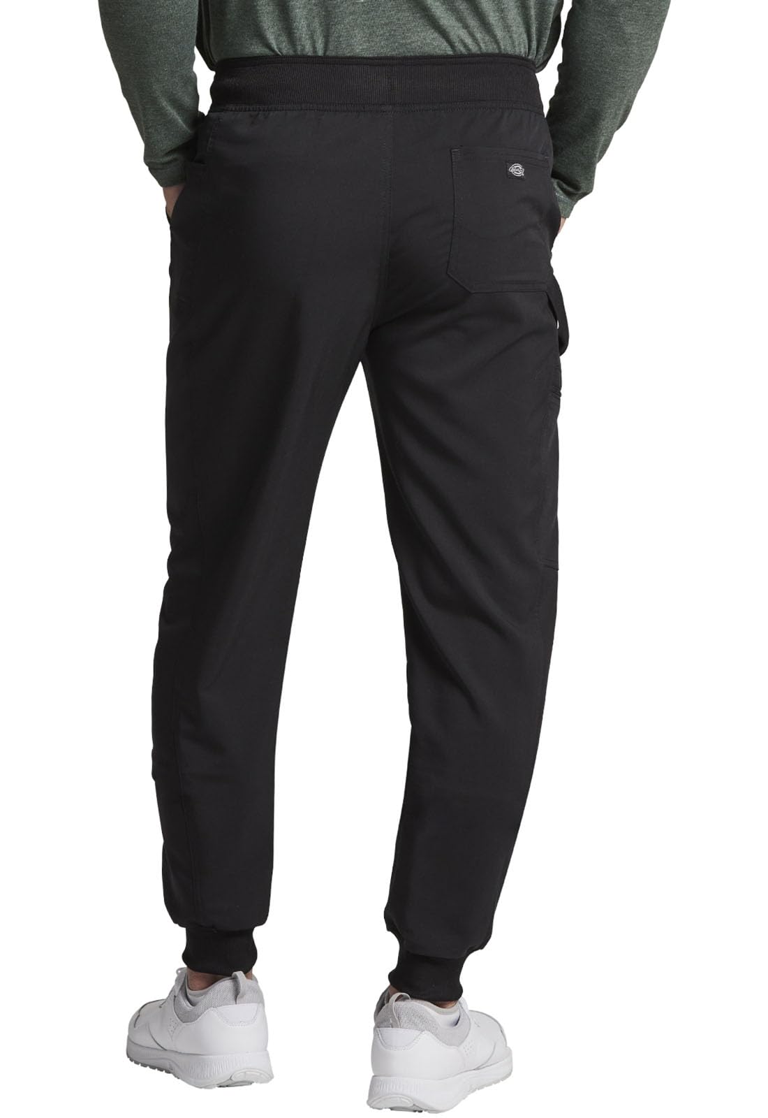 Dickies Men's DK224 Stretch Mid-Rise Jogger Scrub Pants - Comfortable Medical Workwear for Doctors, Nurses & Healthcare Professionals
