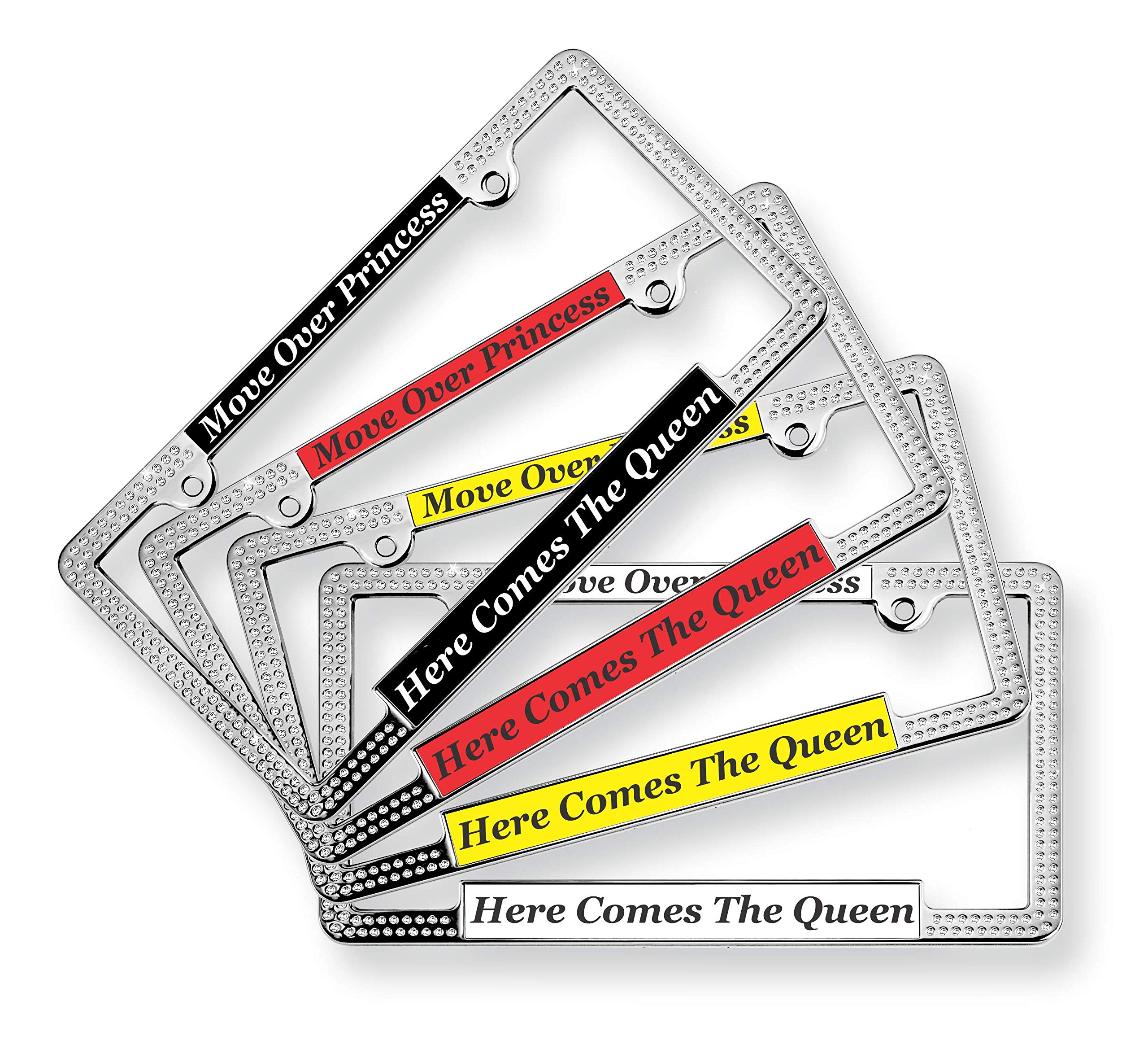 Custom Laser Engraved Crystal License Plate Frame - Personalized Car Bling for Gifts & Customization