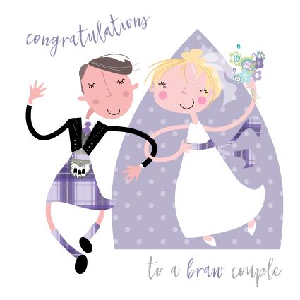 Braw Couple Card - Romantic Greeting Card for Couples, Anniversaries & Valentine's Day - Perfect for Date Nights & Special Occasions