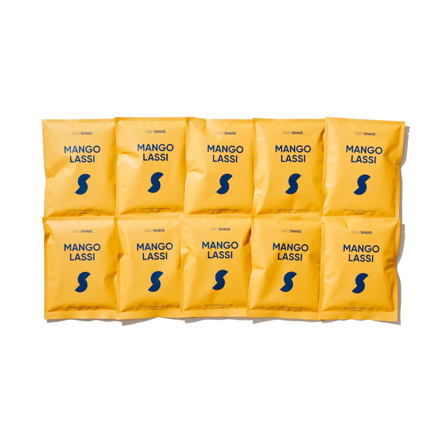 Daily Shake Mango Lassi 10 Single Sachet Pack - Healthy Meal Replacement Powder for Weight Loss & Nutrition - Perfect for Breakfast, Post-Workout & On-the-Go