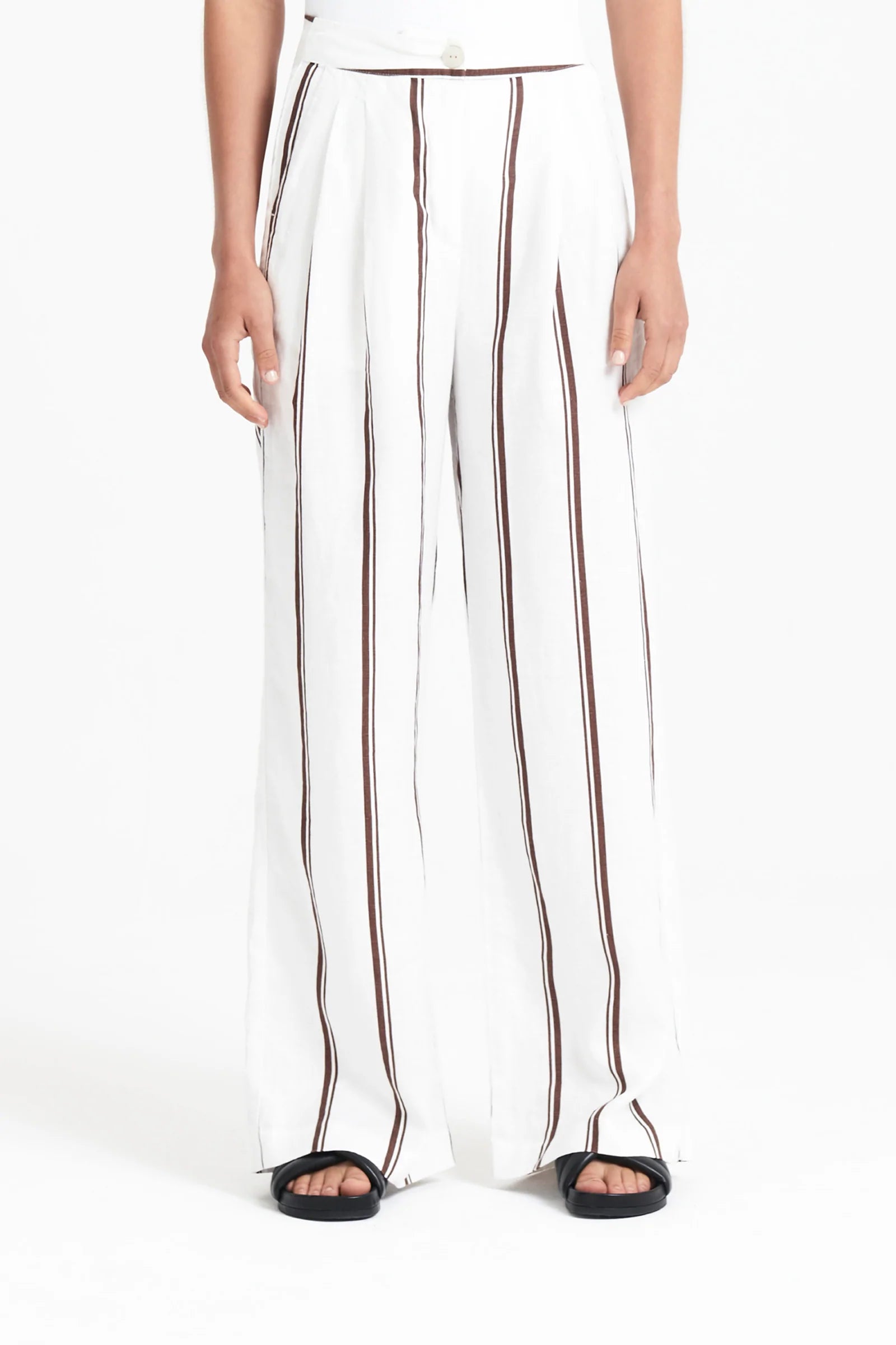 Premium Linen Pants for Women - Breathable & Comfortable Summer Wide Leg Trousers - Perfect for Travel, Beach, and Casual Wear