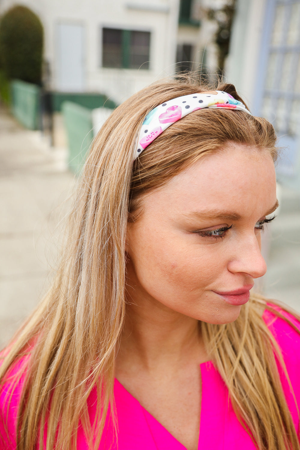 Colorful Polka Dot & Heart Candy Twist Headband for Women - Stylish Hair Accessory for Parties, Weddings, and Everyday Fashion