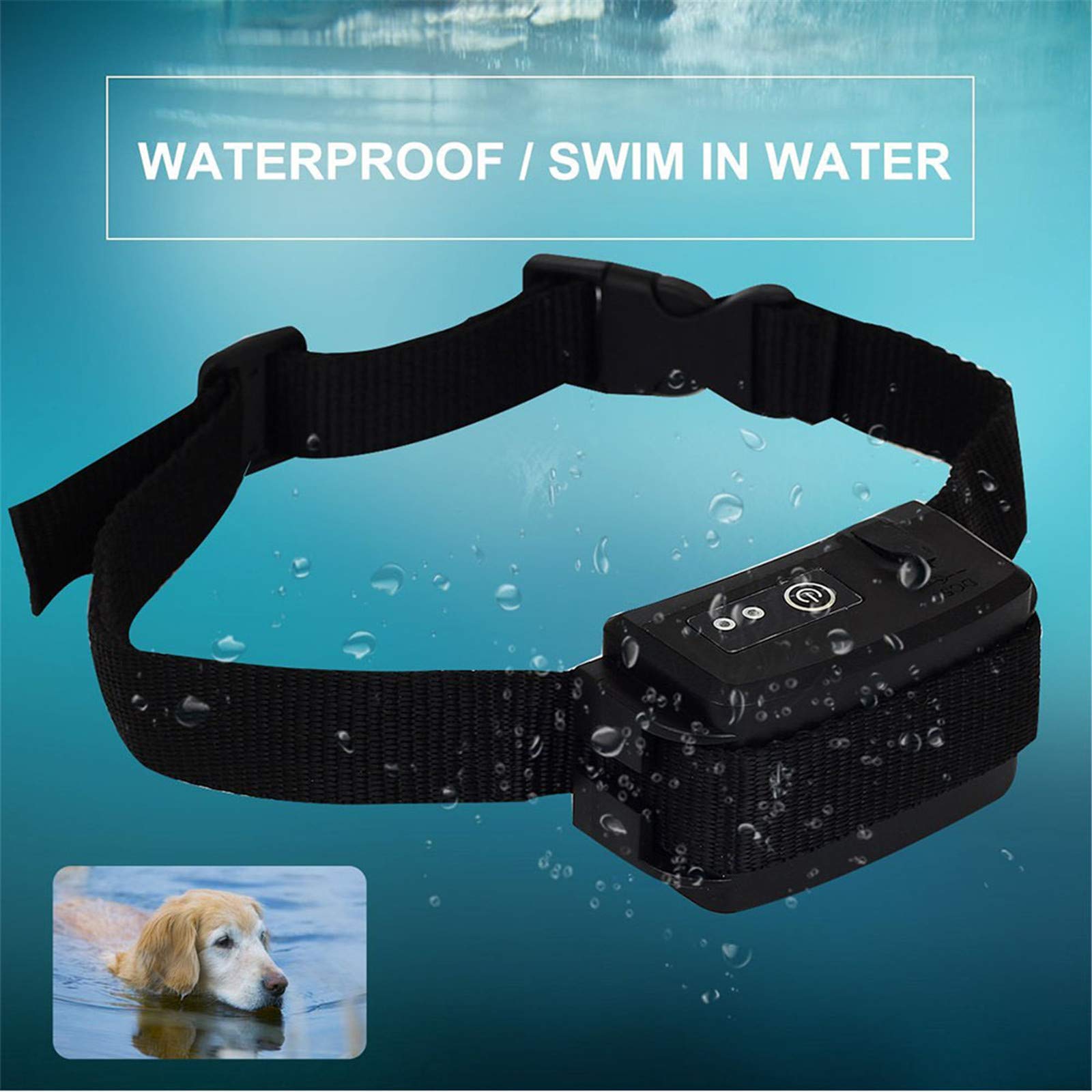 Waterproof Adjustable Shock Dog Training Collar & Underground Electric Fence System - Stay & Play Wire Fence for All Dogs (2-Dog Compatible) | Safe Outdoor Containment Solution for Pets