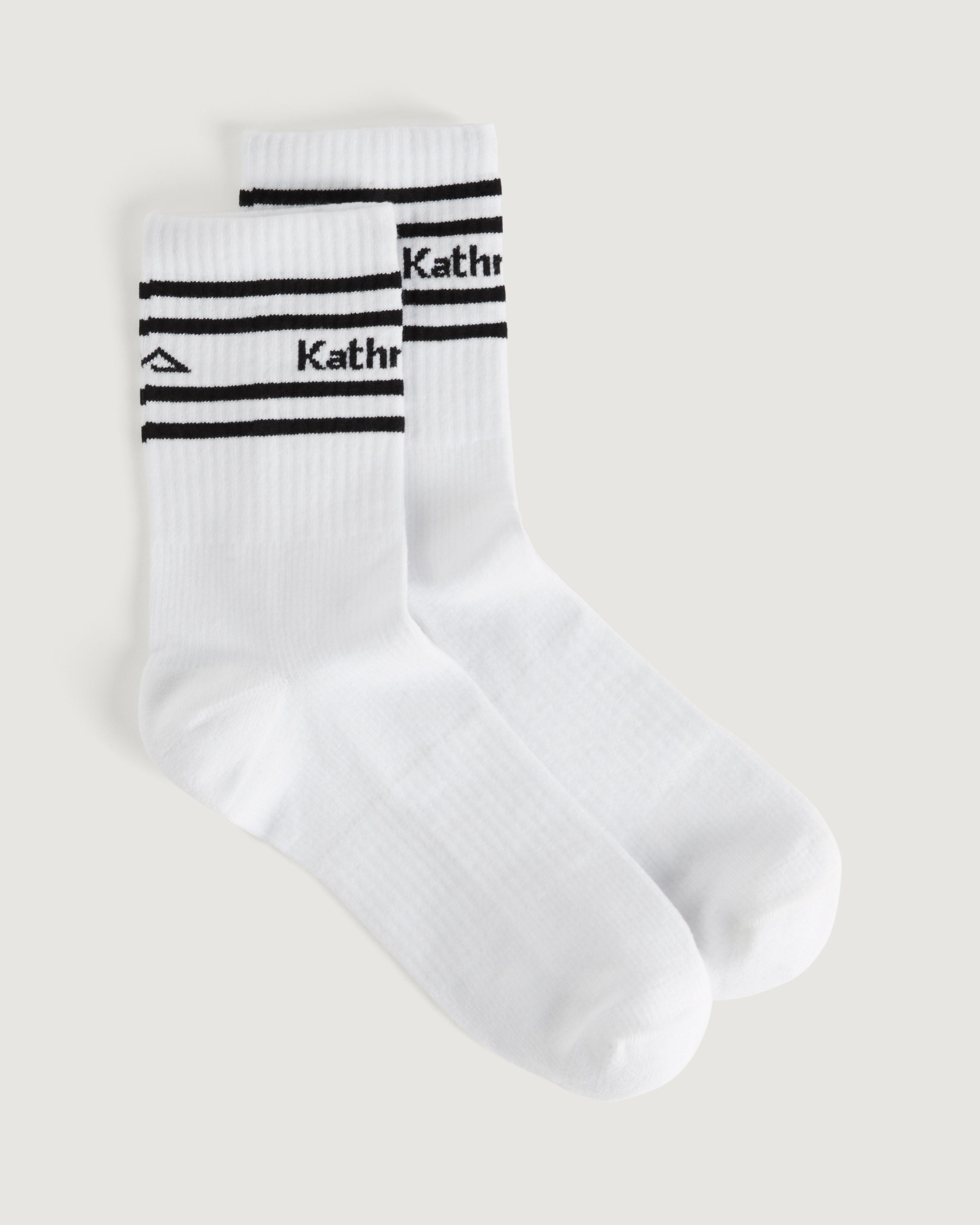 NuYarn Unisex Tube Socks - Soft Breathable Cotton Crew Socks for Men & Women - Perfect for Running, Hiking & Everyday Wear - White