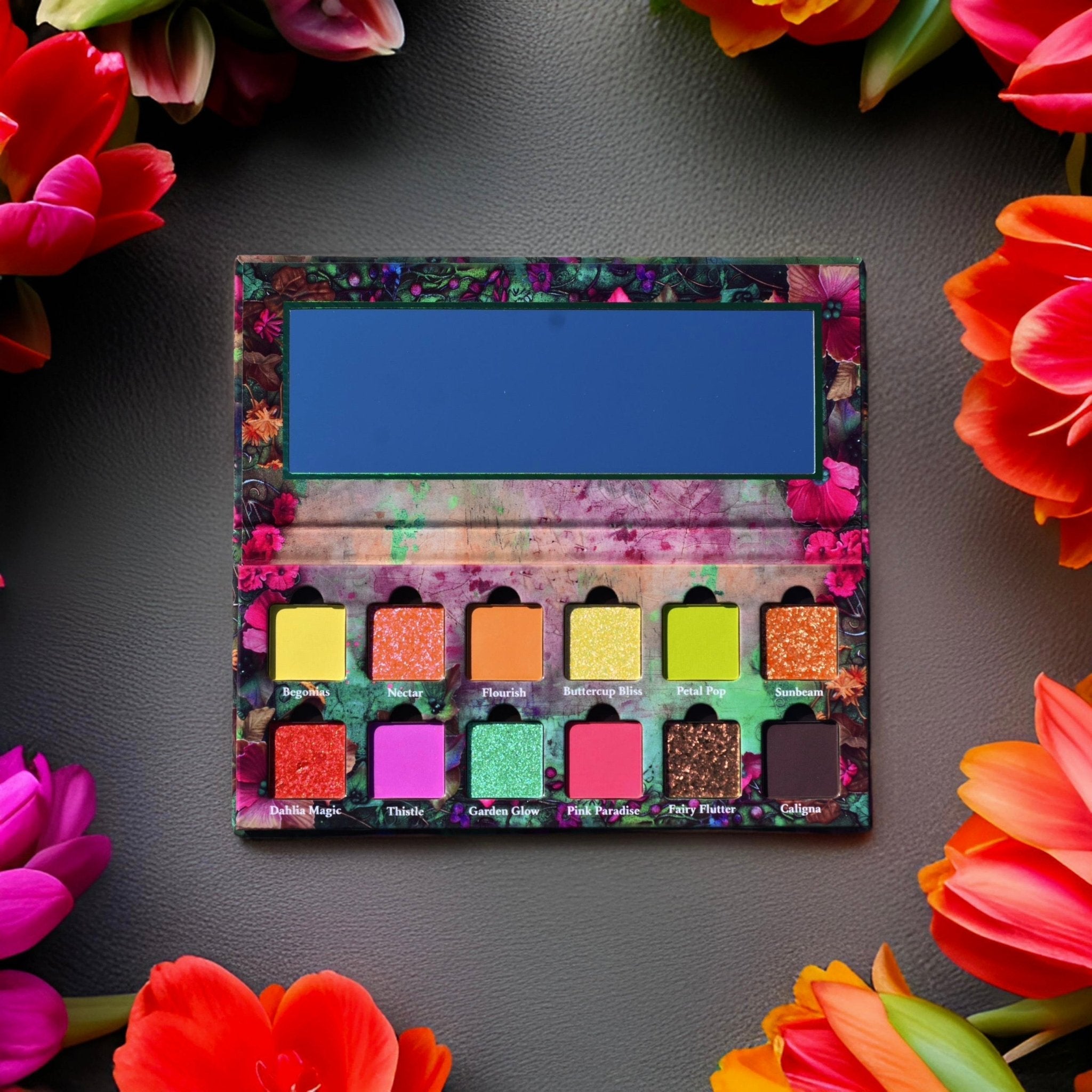 Flourish Eyeshadow Palette - 12 Highly Pigmented Matte & Shimmer Shades for Day & Night Makeup Looks | Perfect for Bridal, Party & Everyday Wear