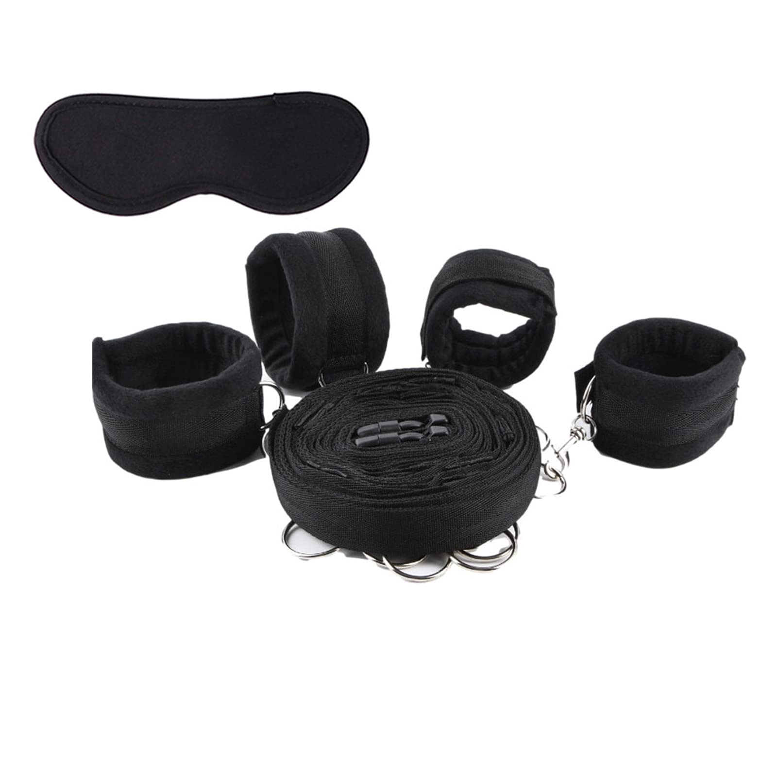 BDSM Bed Restraints Set - Handcuffs & Ankle Cuffs for Couples | Beginner-Friendly Bondage Kit | Bedroom Toys for Couples | Perfect for Spicing Up Your Sex Life & Exploring Kinky Play