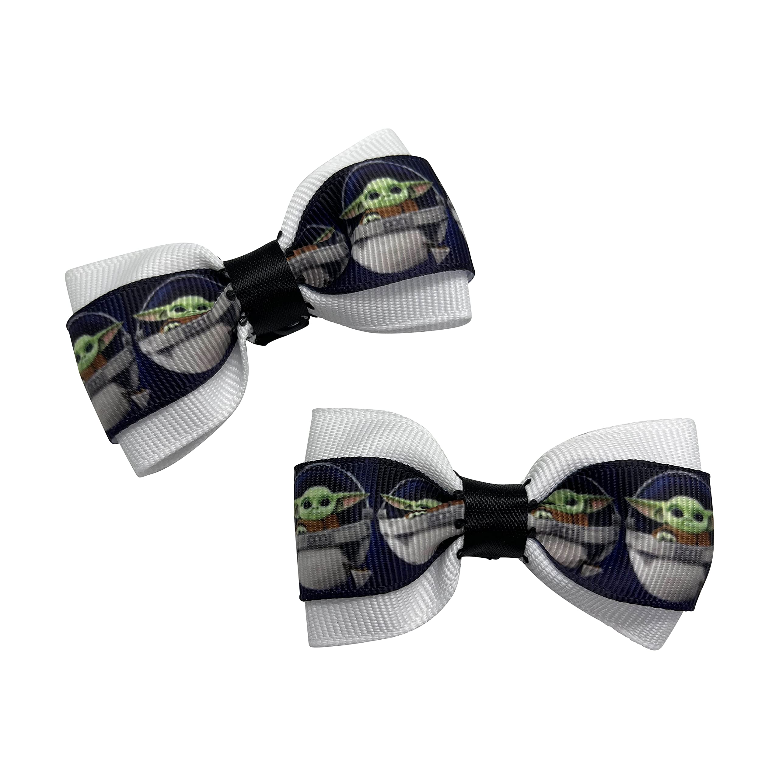 Space Girls Hair Bow Set for Toddlers - Cute Pigtail Hair Bows for Little Girls - Perfect for Birthday Parties, School, and Daily Outfits