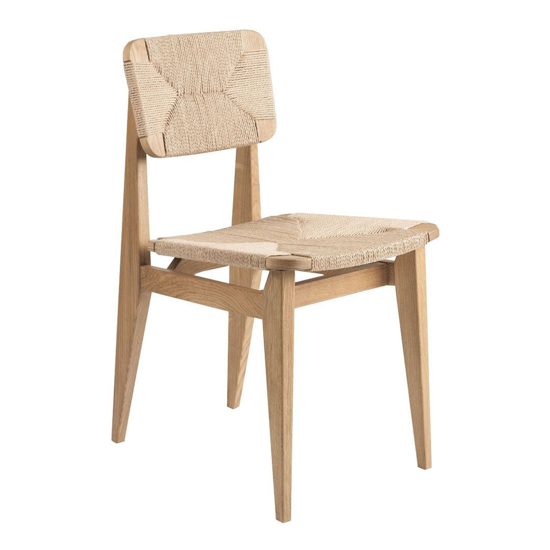 Modern C Chair Dining Chair with Durable Paper Cord Seat - Stylish & Comfortable for Kitchen, Dining Room, and Outdoor Use