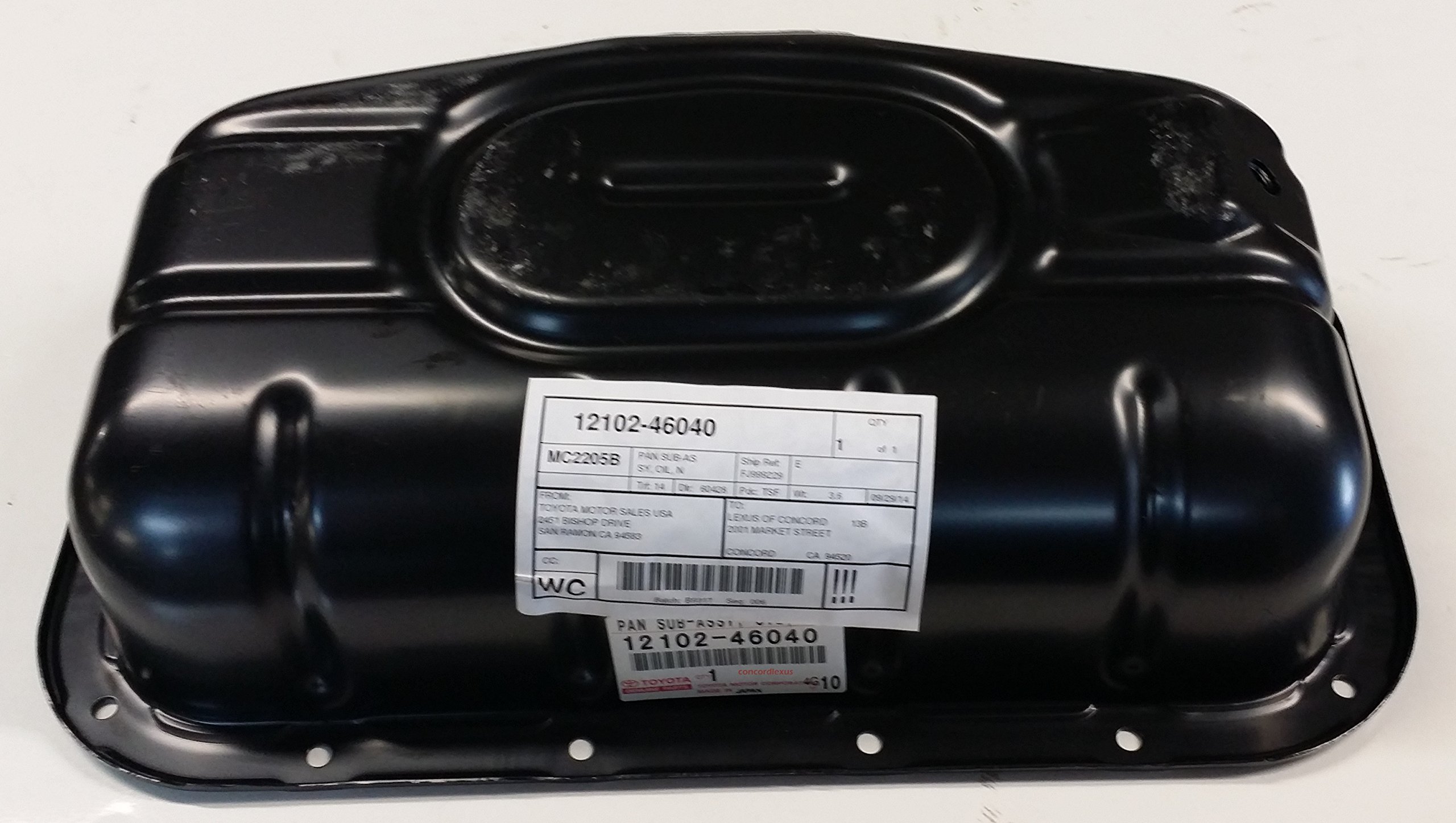 Lexus 12102-46040 Engine Oil Pan Replacement - Compatible with Lexus Models - Durable Aluminum Construction - Perfect for Engine Maintenance & Oil Changes