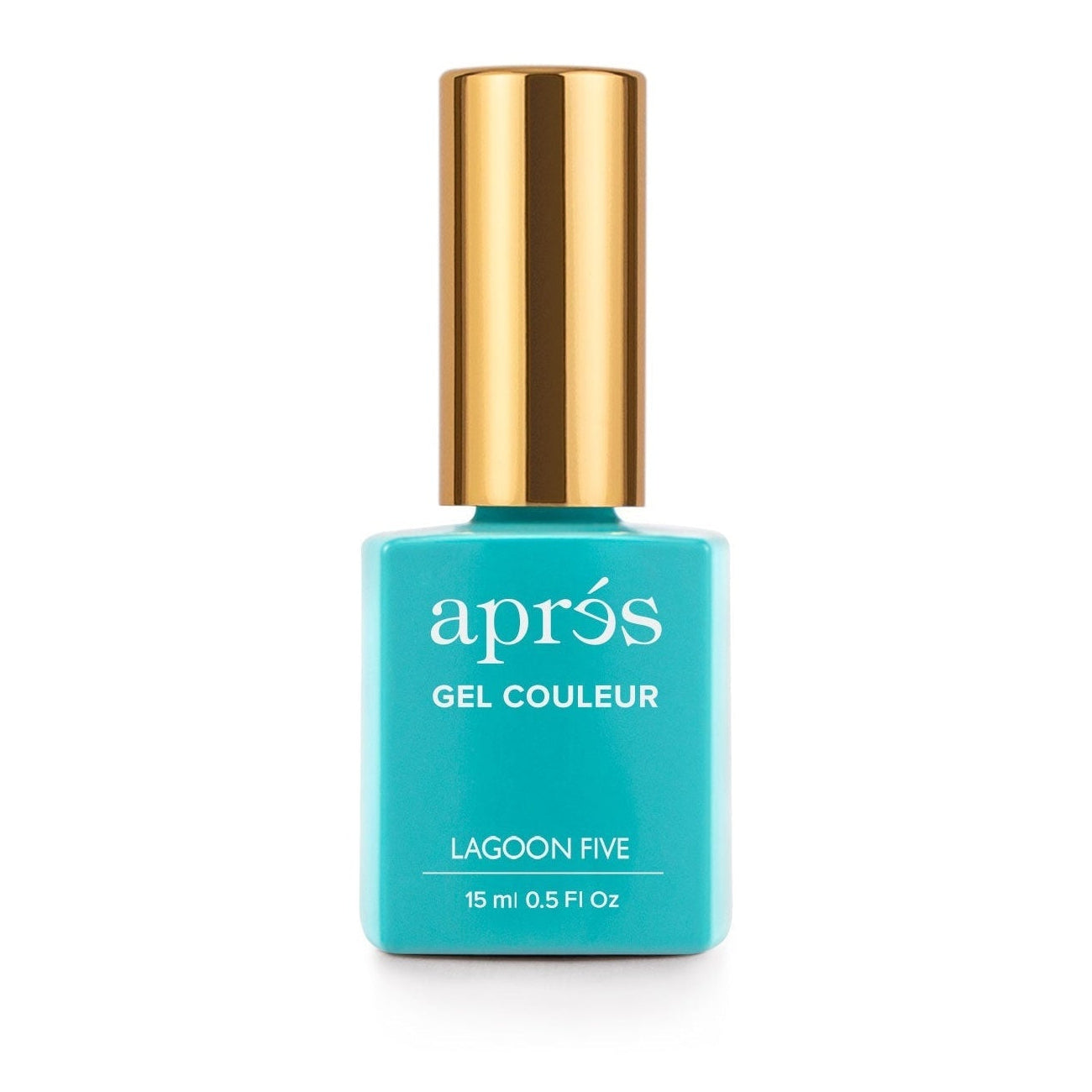 Apres Gel Polish - Lagoon Five Blue Nail Lacquer | Long-Lasting UV Gel Nail Color for Manicures & Pedicures | Perfect for Summer Nails, Beach Vacations & Special Occasions