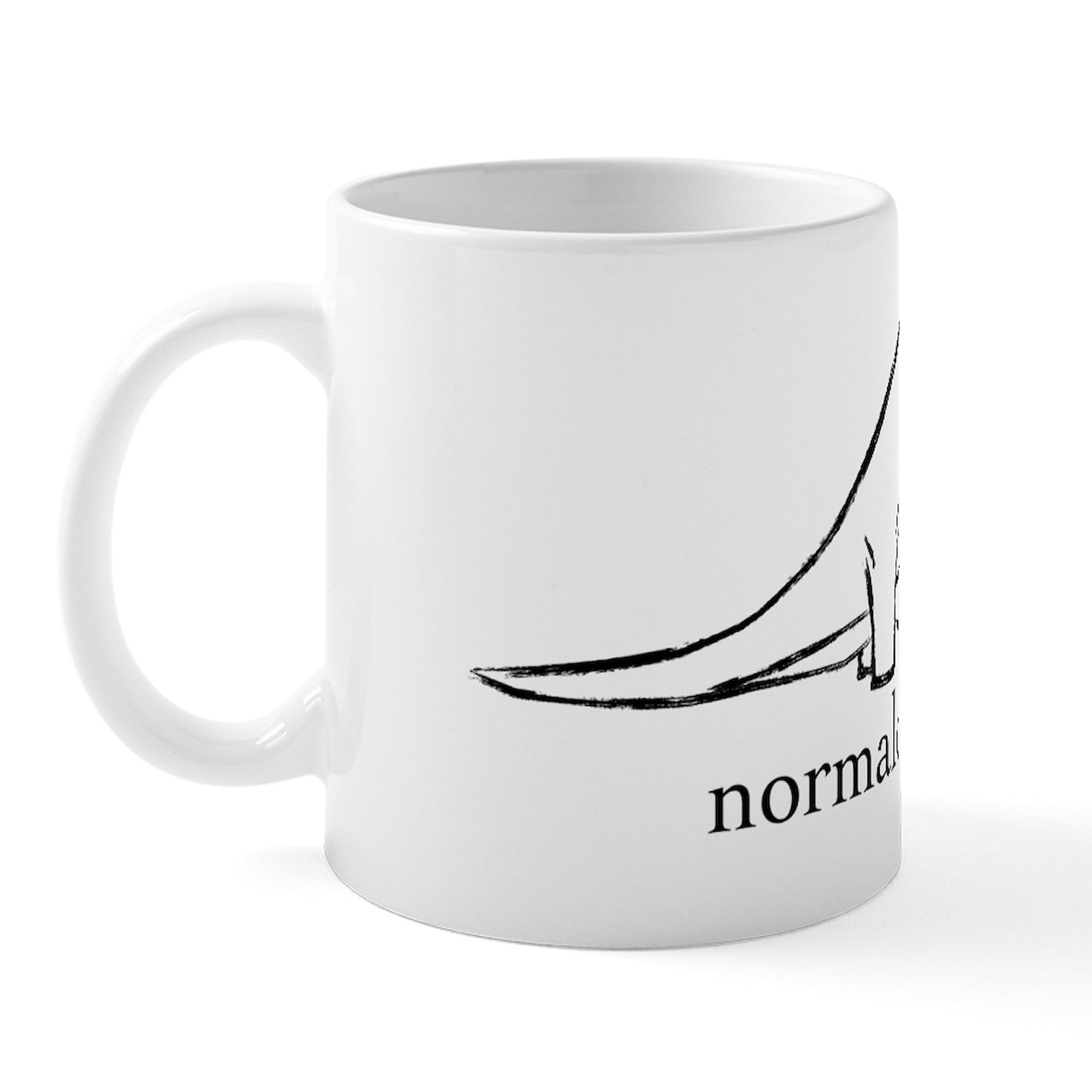 Normalsaur Dinosaur Ceramic Coffee Mug 11 oz (325 ml) - Funny Gift for Dinosaur Lovers, Office & Home Use