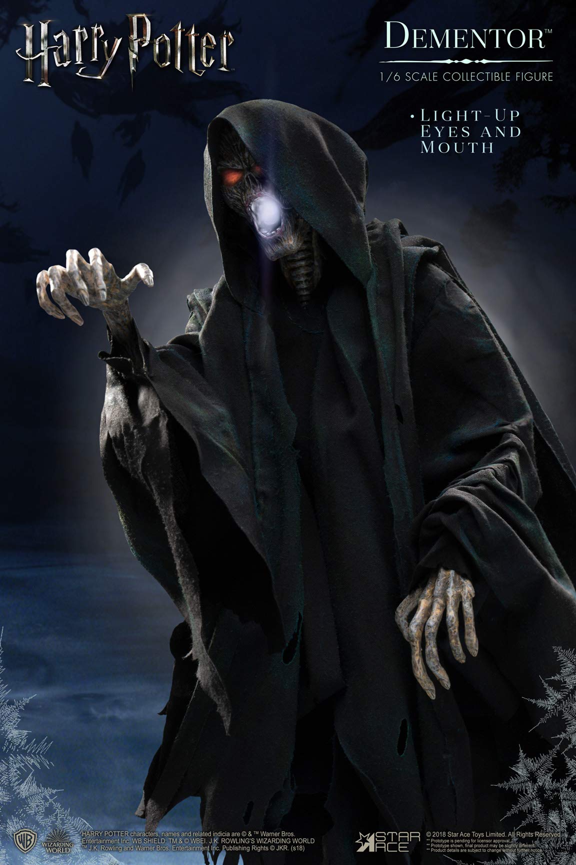 Star Ace Toys Harry Potter & The Prisoner of Azkaban: Dementor Deluxe 1:6 Scale Collectible Action Figure with Detailed Sculpt & Articulation (SA0066) - Perfect for Movie Fans, Display & Fantasy Collections