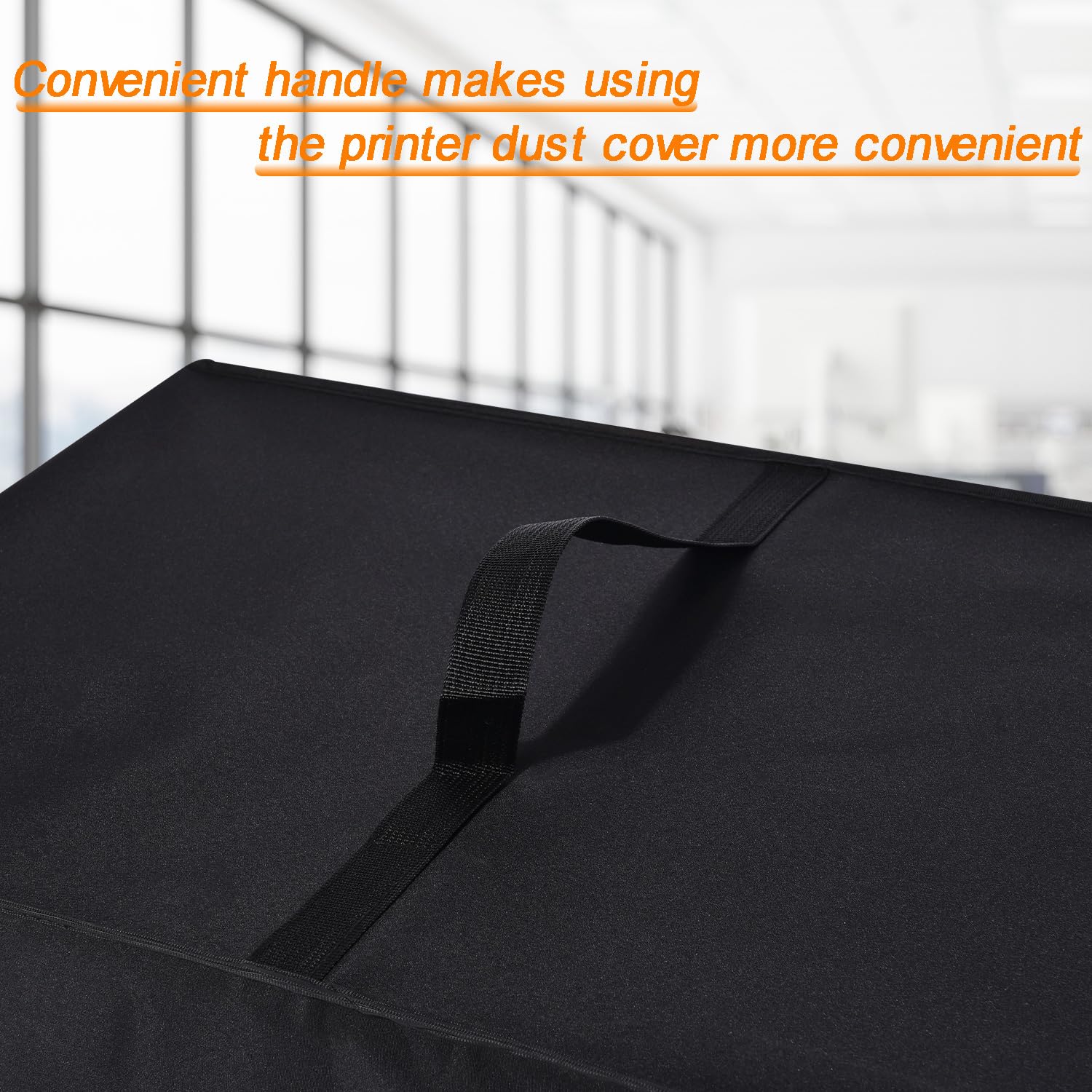 Heavy Duty Anti-Static Waterproof Printer Dust Cover - Compatible with HP OfficeJet Pro 8015e/8135e/8139e Wireless All-in-One Printers - Dust-Proof Protective Case (Black) | Perfect for Home Office & Small Business Use