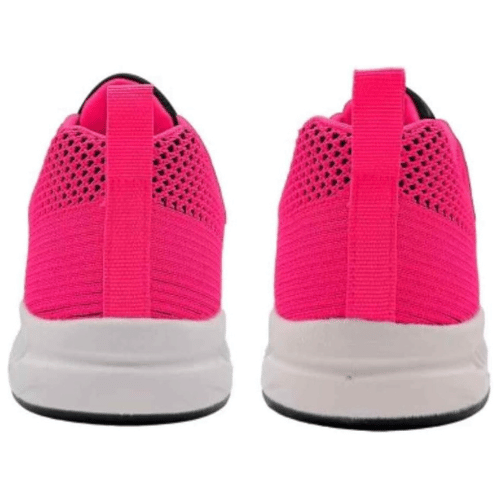 ELITE Women's Comfort Lace Up Bowling Shoes - Black/Pink - Non-Slip Sole for Bowling Alleys & Casual Wear