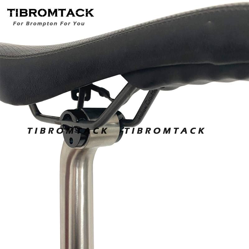 Premium Titanium Gooseneck Seat Post for Brompton Folding Bikes - 31.8mm Diameter, 550/580mm Length, Grade 9 Ti Alloy - Lightweight & Durable Bike Seatpost Accessories - Perfect for Urban Commuting & Travel