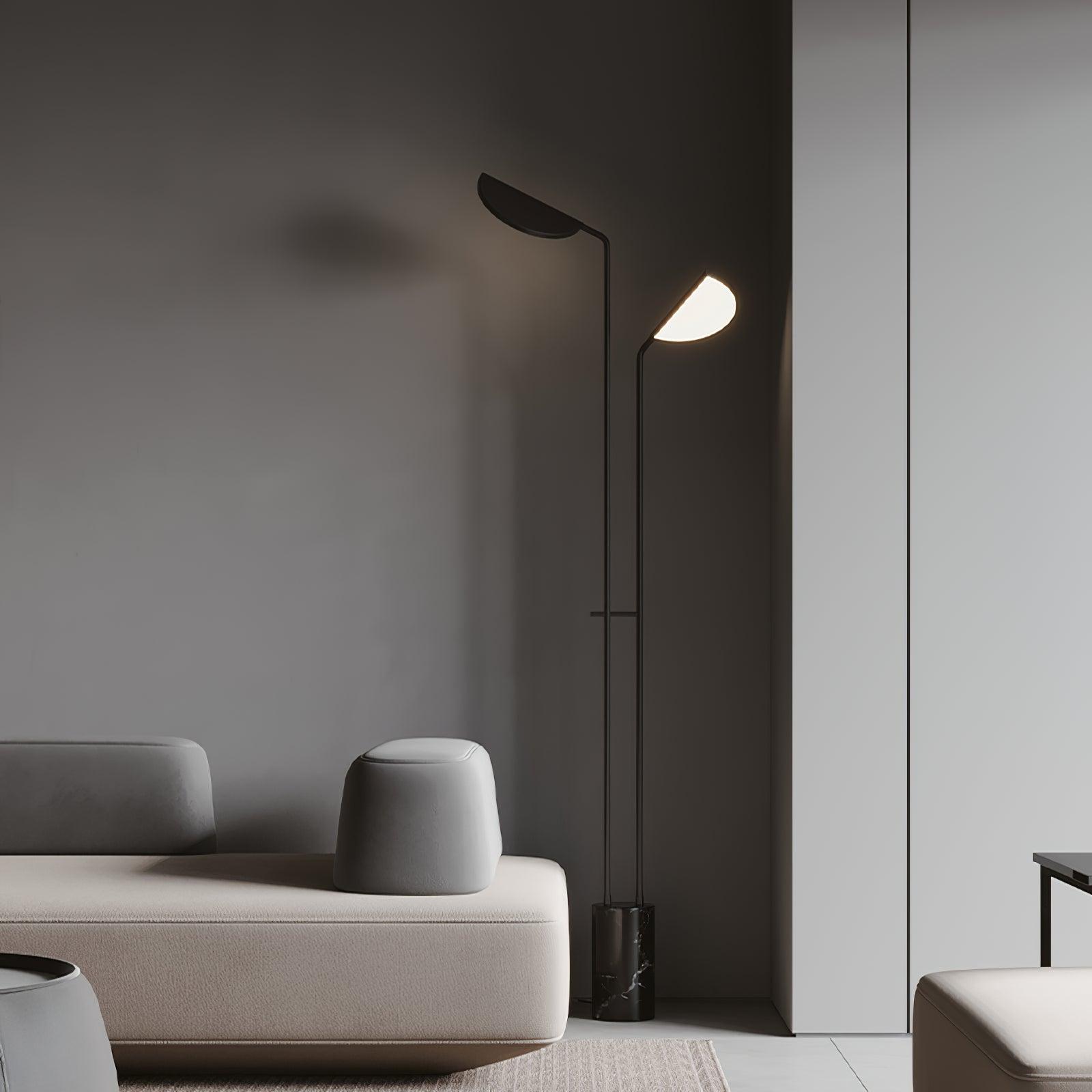 Modern Filo Floor Lamp - Adjustable LED Standing Light for Living Room, Bedroom & Office - Warm White & Cool White Dimmable Lighting - Perfect for Reading, Working & Relaxing