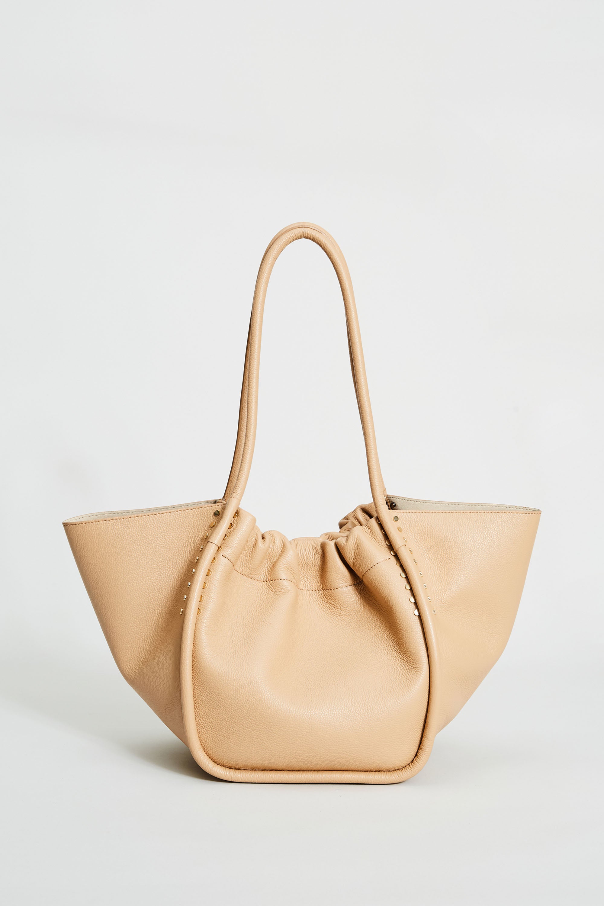 Premium Genuine Leather Studded Tote Bag for Women - Stylish & Spacious Handbag for Work, Travel & Everyday Use