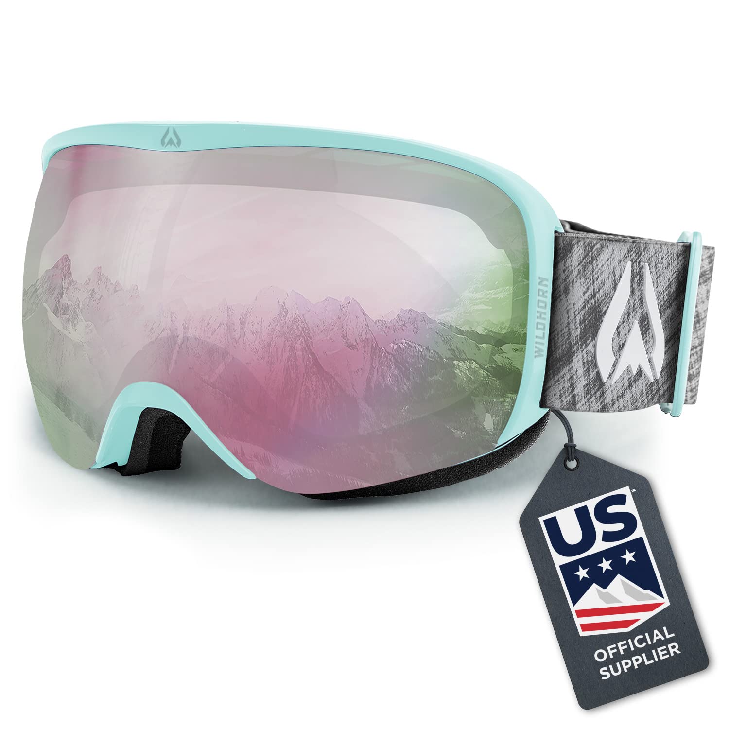 Wildhorn Cristo OTG Ski & Snowboard Goggles for Men, Women, Youth - US Ski Team Official - 100% UV Protection - Perfect for Skiing, Snowboarding & Winter Sports