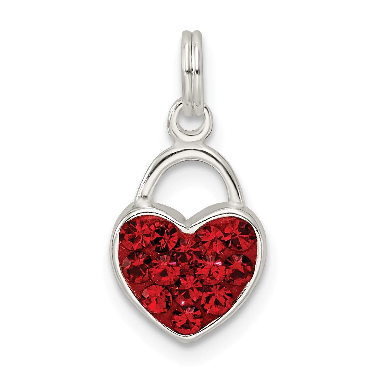 Sterling Silver Heart Pendant with Stellux Crystal - Perfect for Gifts & Special Occasions