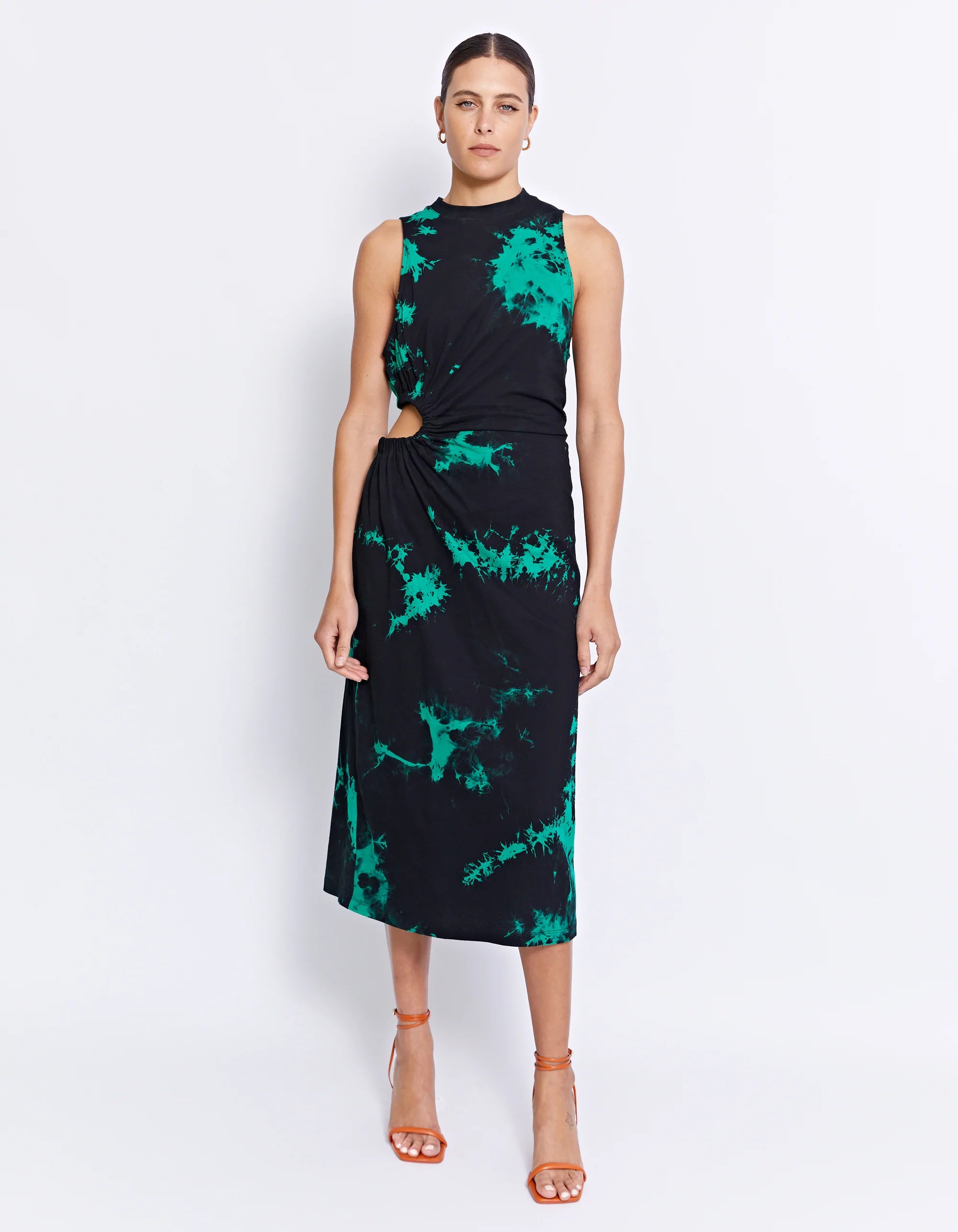Enzo Dress | Elegant Ink Blue Flowy Maxi Dress for Women | Perfect for Weddings, Parties & Summer Vacations