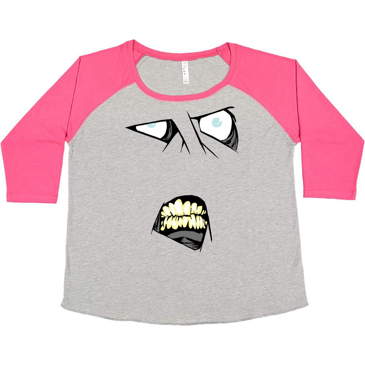 Inktastic Monster Faces Mummy Women's Plus Size T-Shirt - Funny Halloween Graphic Tee for Women, Comfortable Casual Shirt for Costume Parties & Everyday Wear