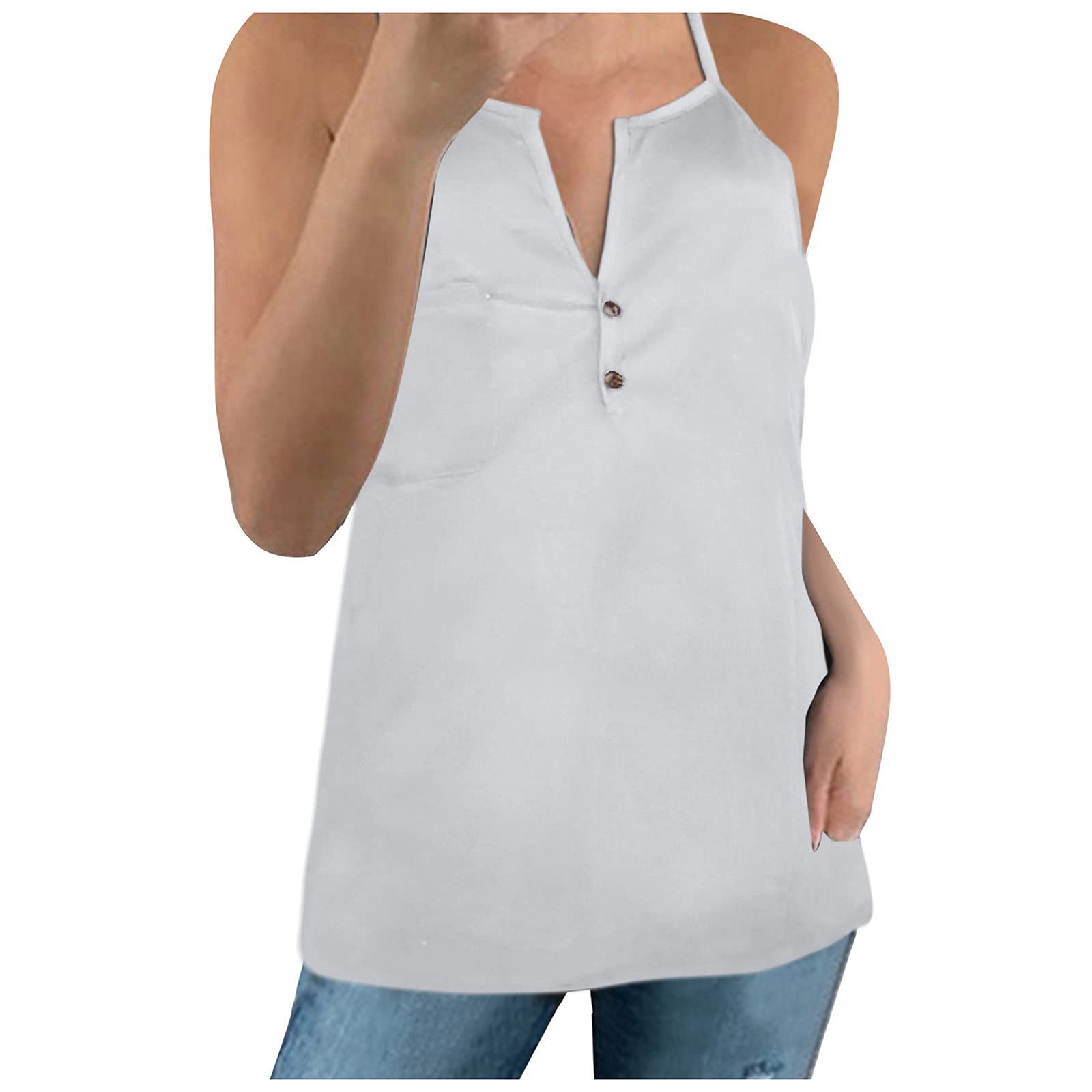 Women's Short Sleeve Cami Tops - Summer Party & Casual Wear - Perfect for Beach Outings, Date Nights and Weekend Brunch