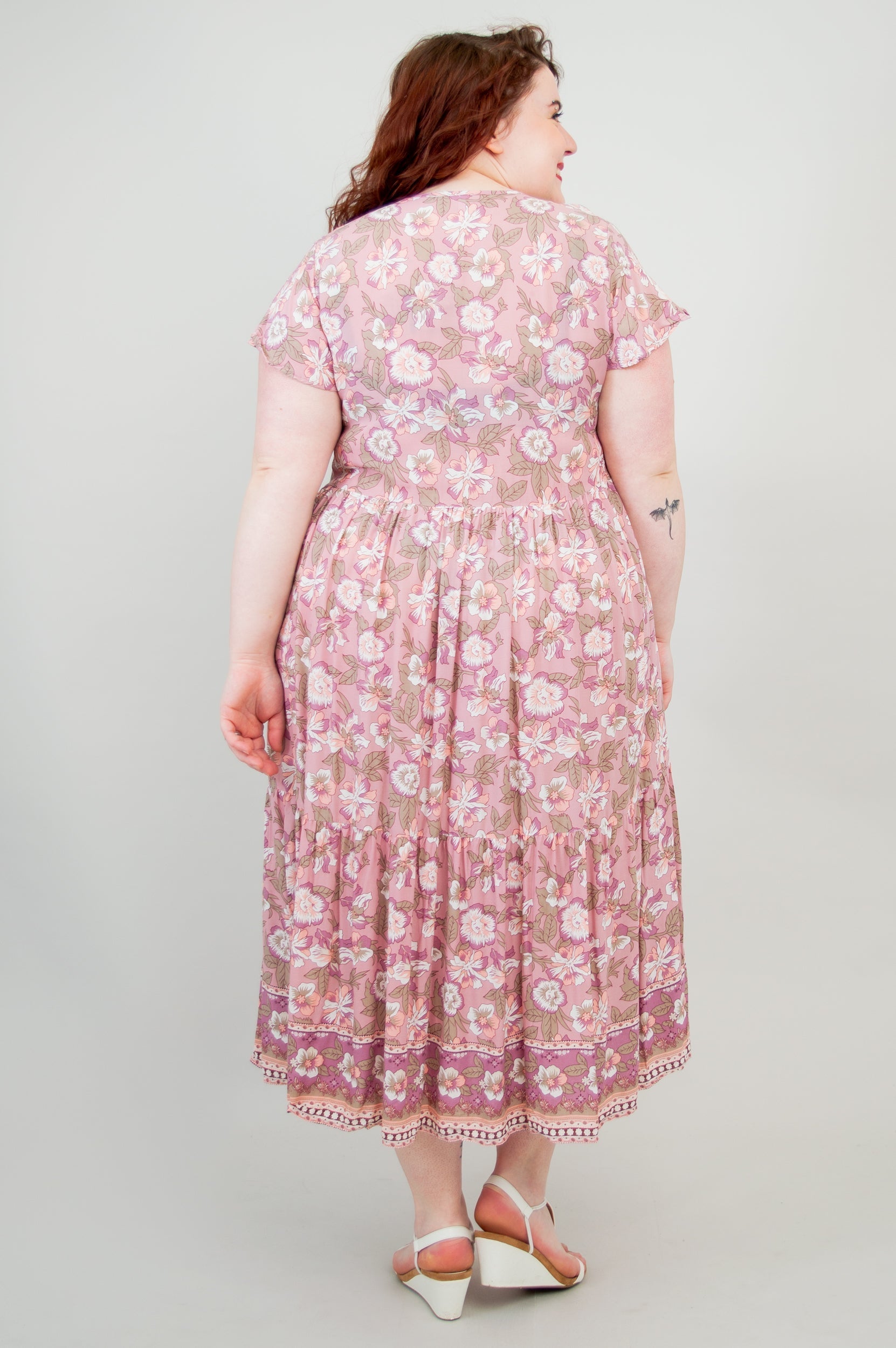 Julie Dress for Women - Elegant Siena Floral Print Summer Dress | Perfect for Casual Outings, Beach Vacations & Date Nights