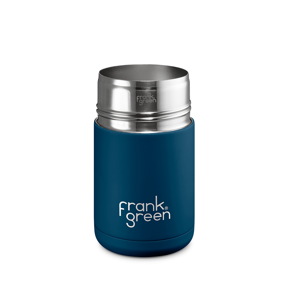 Eco-Friendly Ceramic Reusable Coffee Cup with Lid - 10oz (295ml) - Perfect for Home, Office & Travel Use