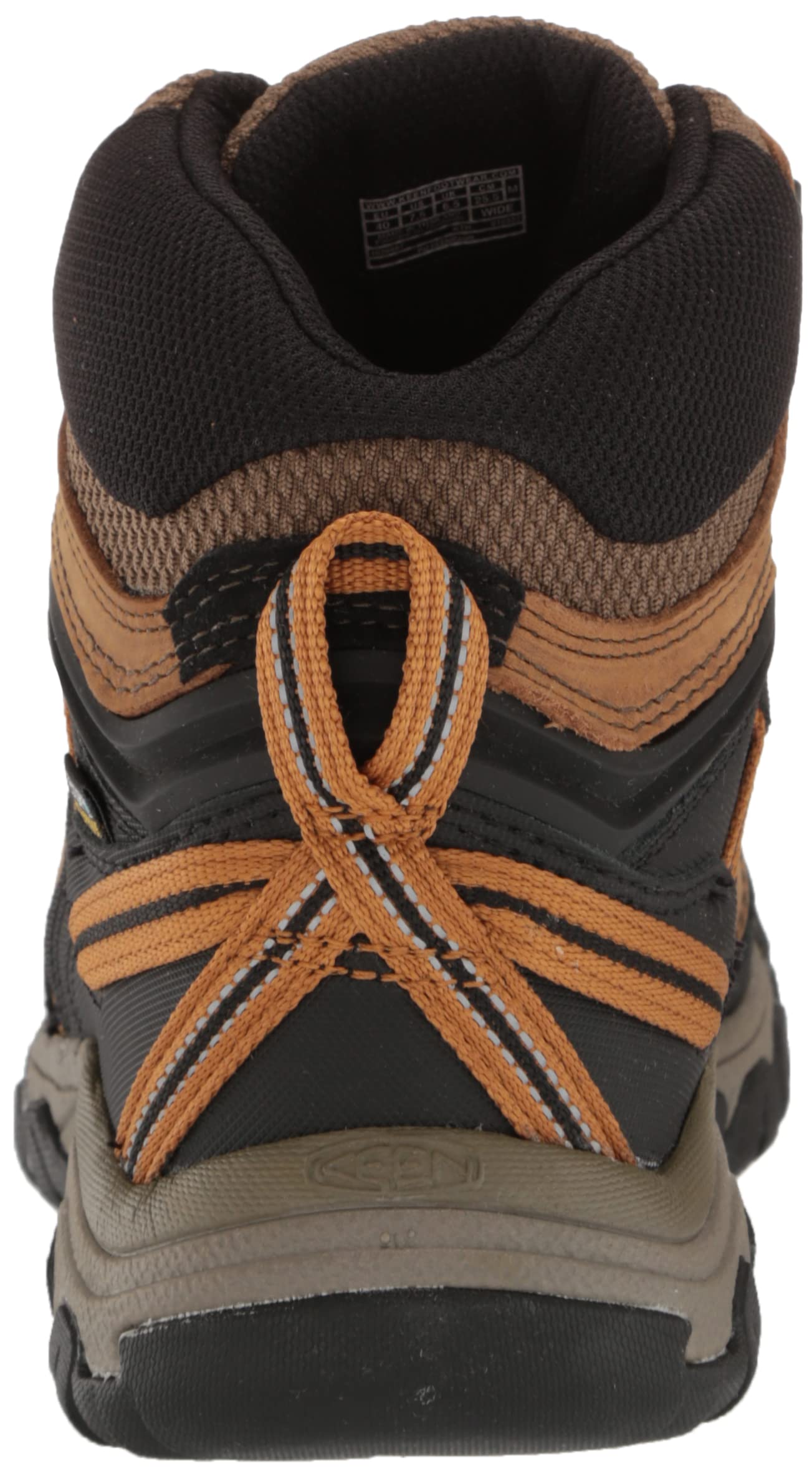 KEEN Men's Ridge Flex Mid Height Waterproof Hiking Boots - Lightweight Outdoor Trekking Shoes for Men, Durable Trail Walking Boots with Ankle Support - Perfect for Mountain Climbing, Camping & Backpacking Adventures